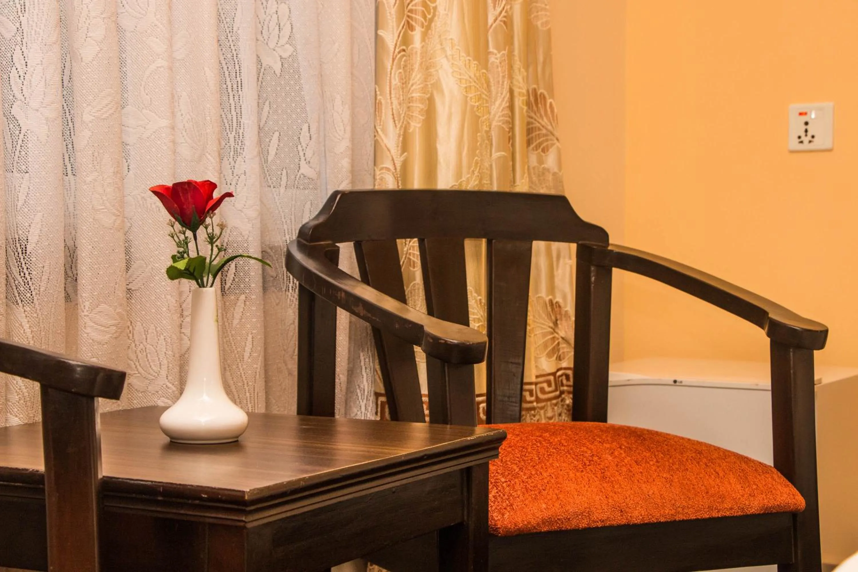 Seating area, Bed in Hotel Encounter Nepal & Spa