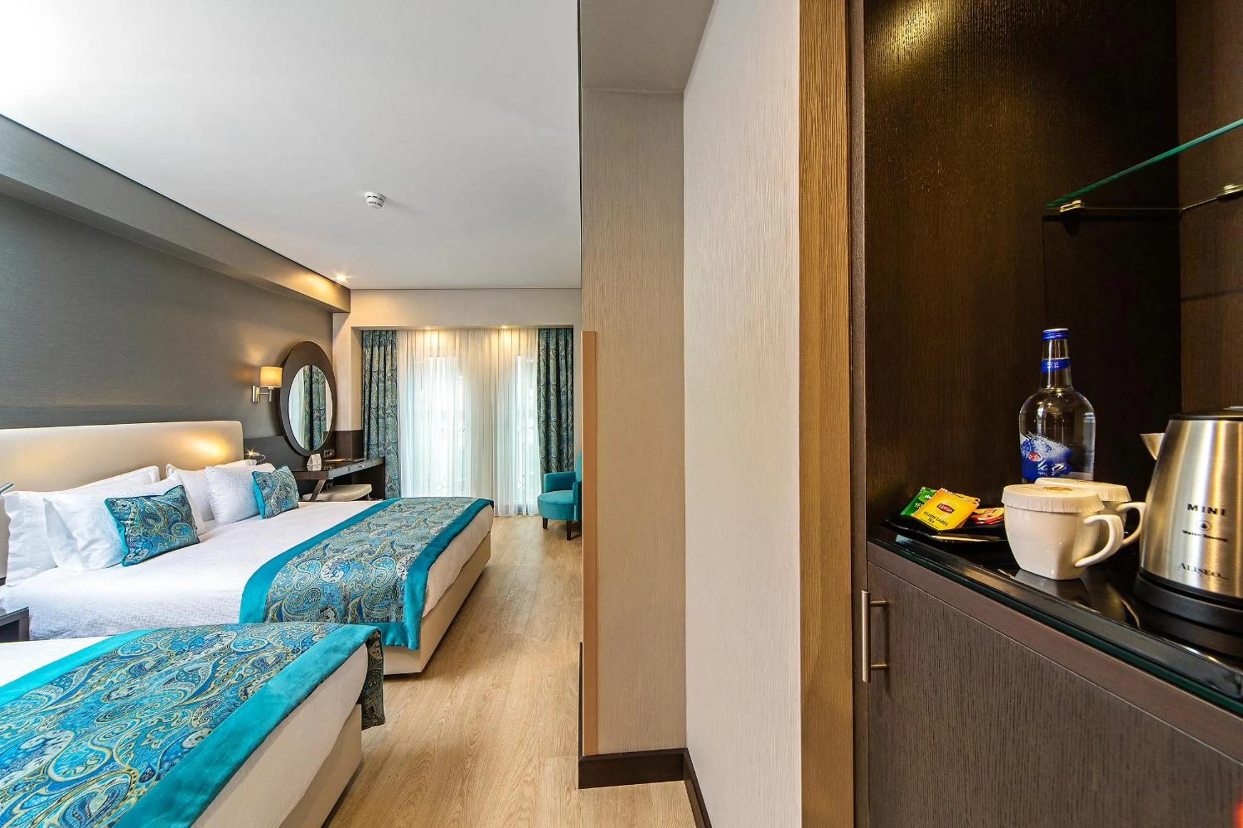 Bed in Mukarnas Taksim Hotel