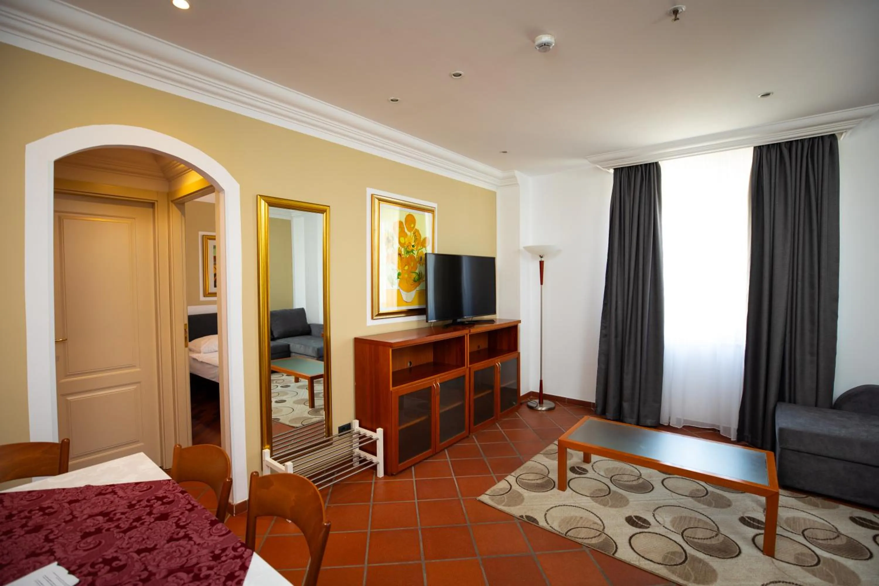 Bed in Hotel Pushkin