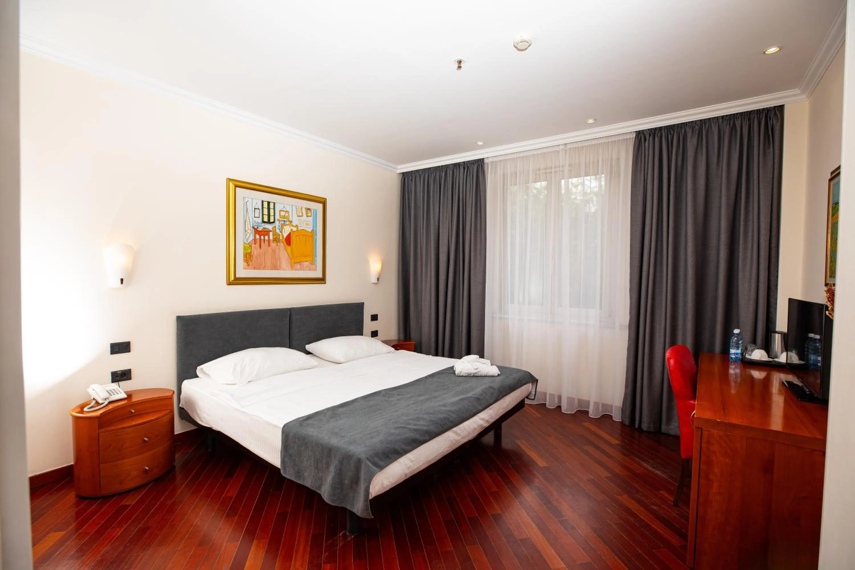 Bed in Hotel Pushkin