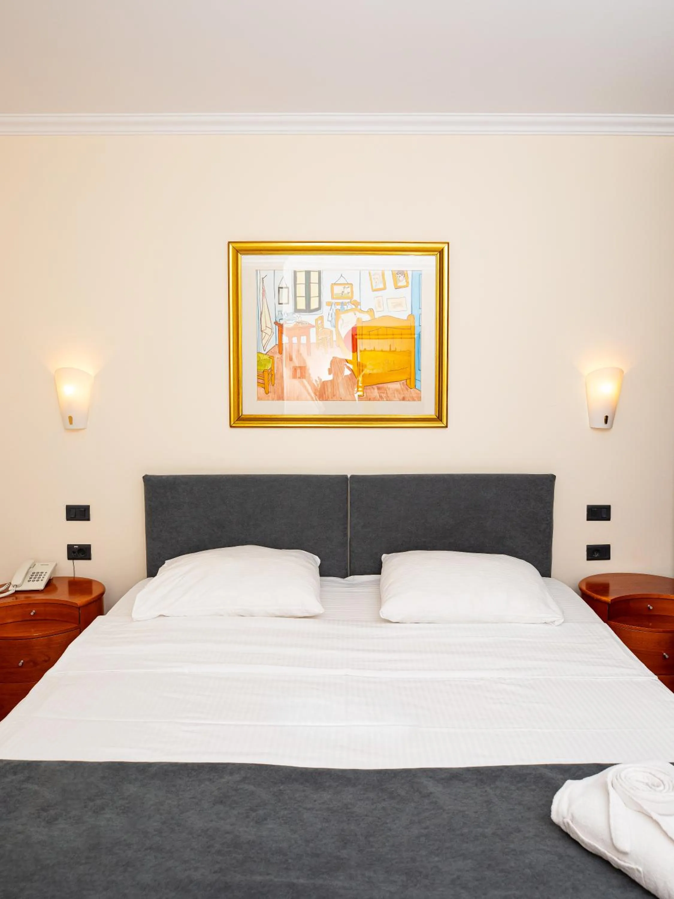 Bed in Hotel Pushkin