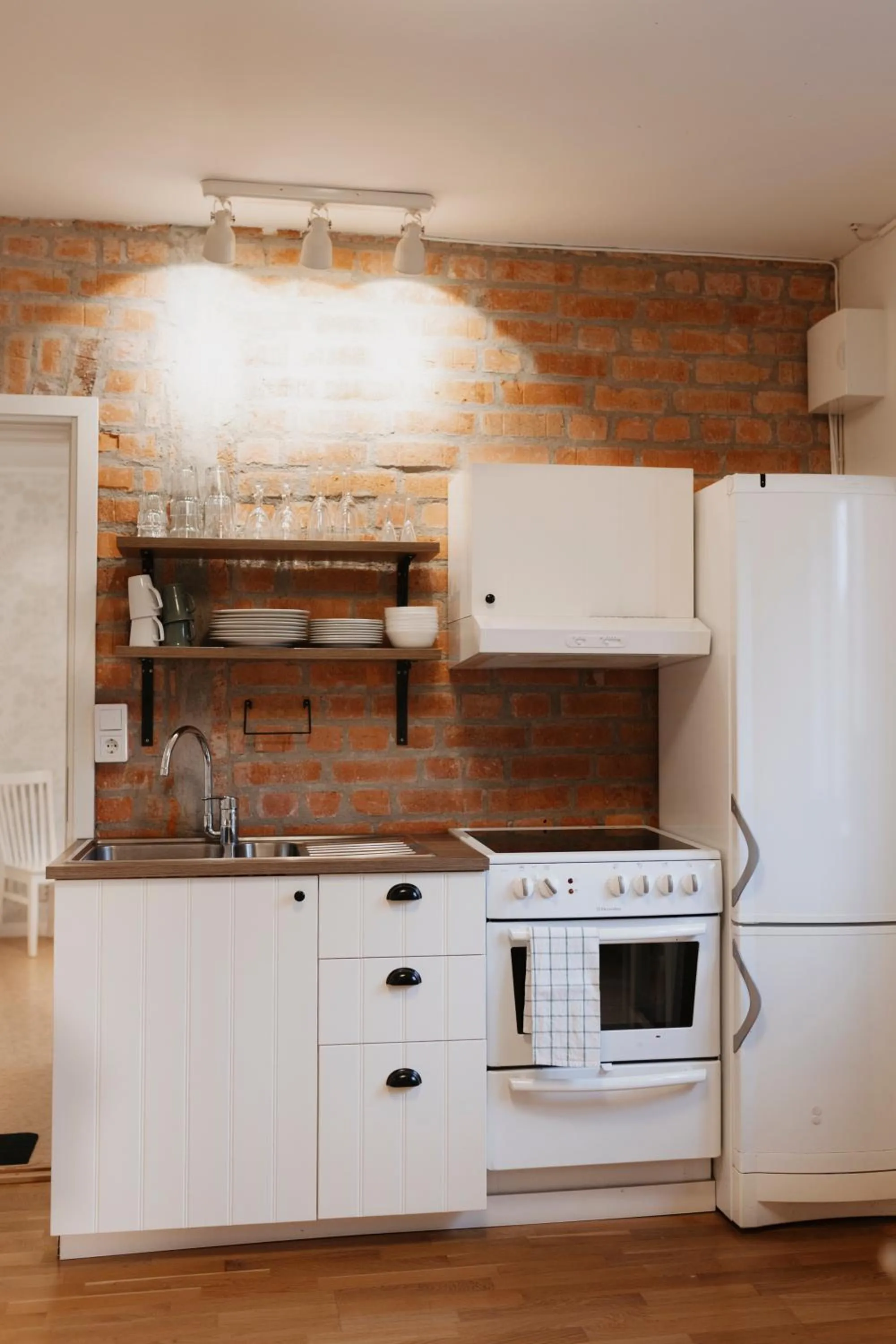 kitchen in Vassbo Vandrarhem