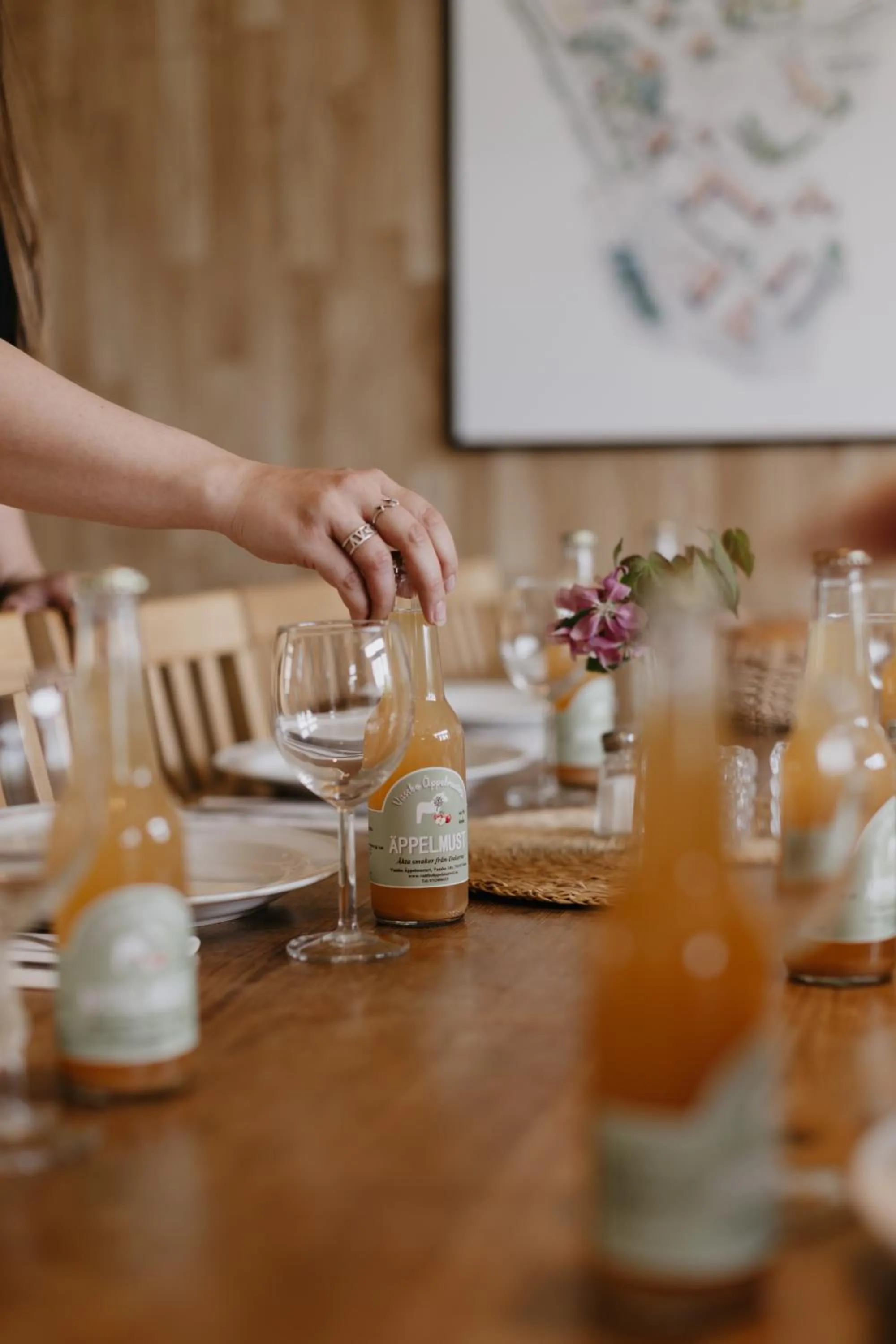 Food and drinks in Vassbo Vandrarhem