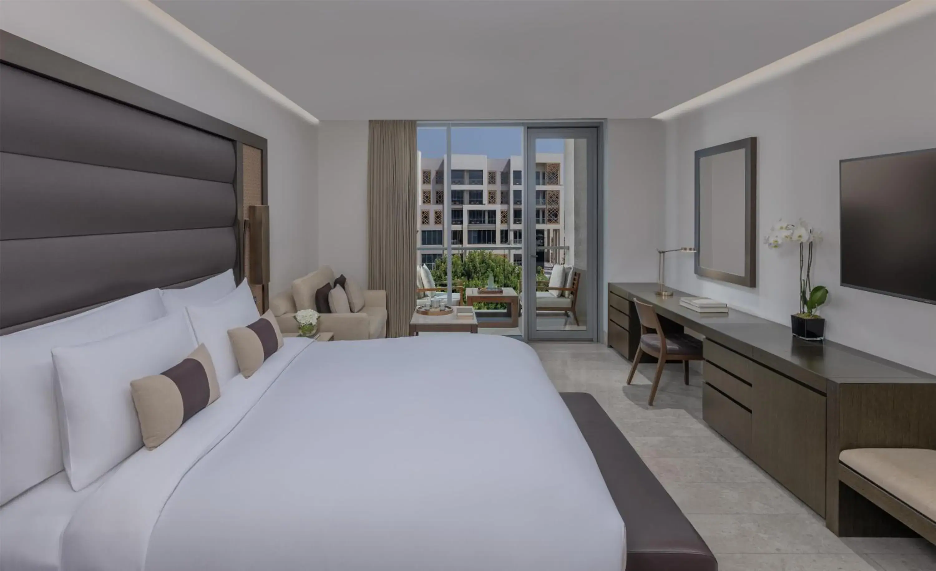 Bedroom, Bed in Kempinski Hotel Muscat Bedroom, Bed in Kempinski Hotel Muscat