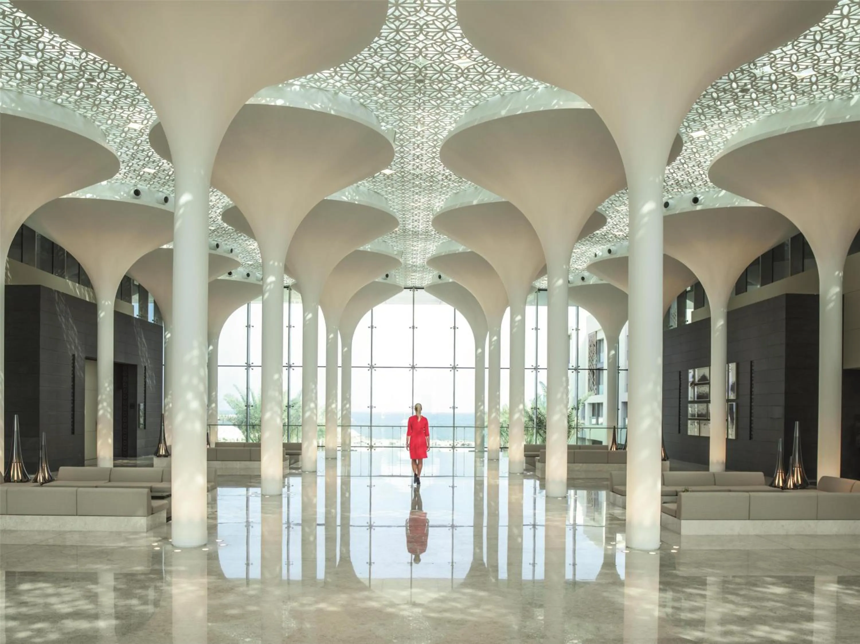 Lobby or reception in Kempinski Hotel Muscat