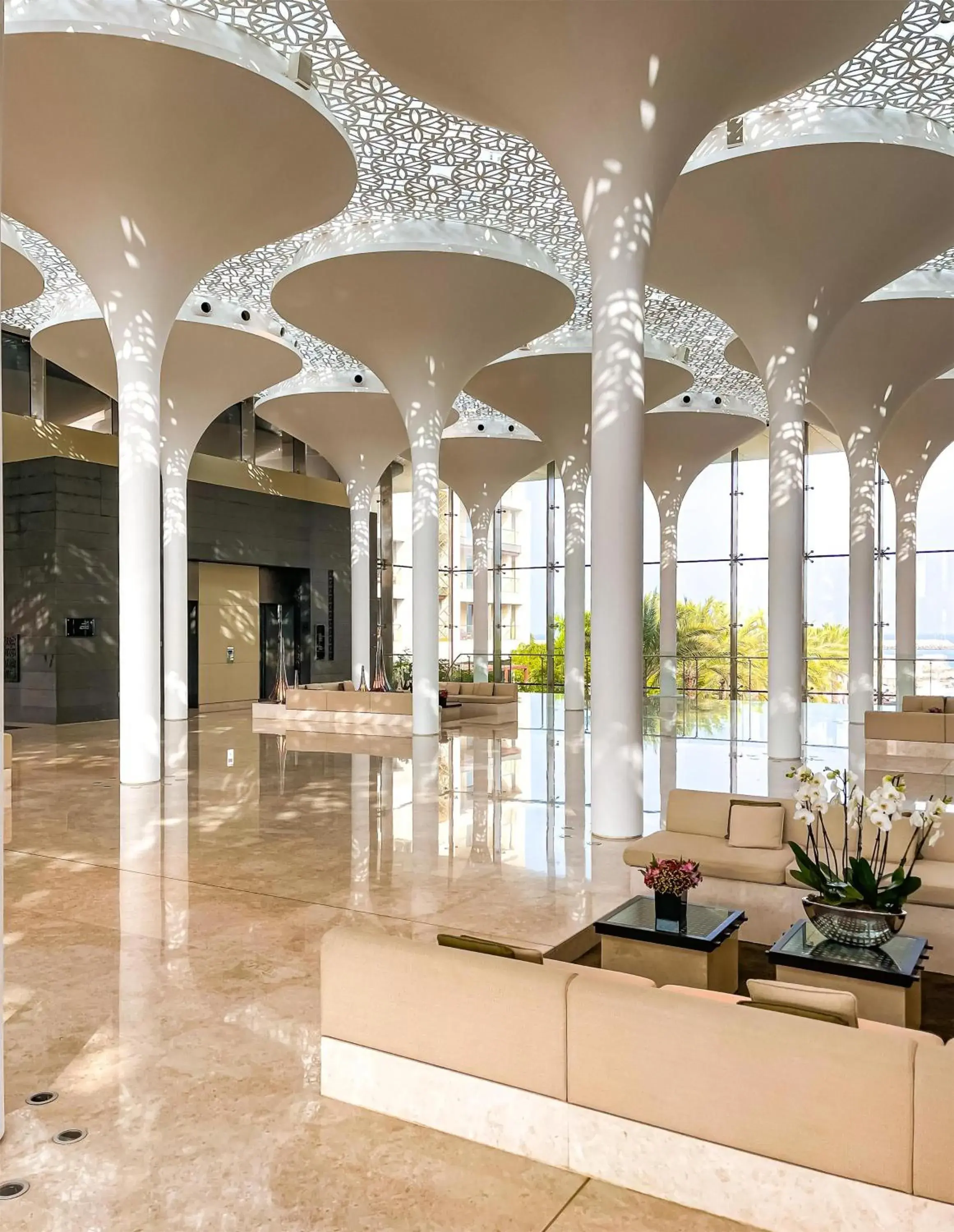 Lobby or reception in Kempinski Hotel Muscat Lobby or reception in Kempinski Hotel Muscat