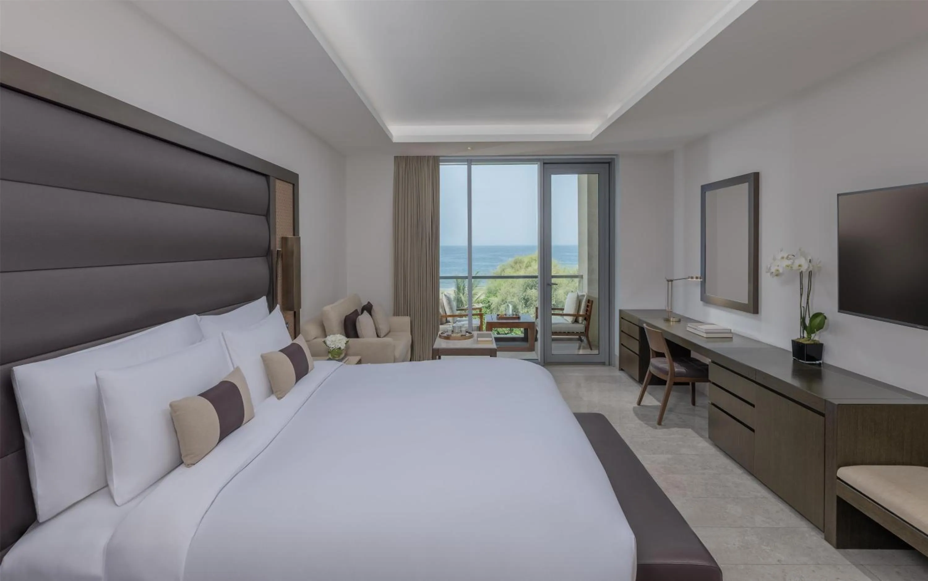 Bedroom, Bed in Kempinski Hotel Muscat