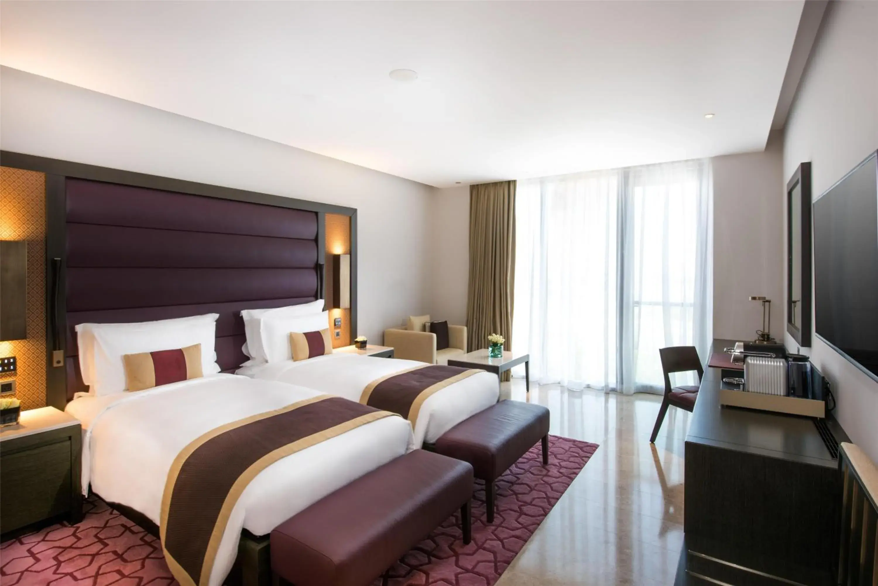 Bedroom, Bed in Kempinski Hotel Muscat Bedroom, Bed in Kempinski Hotel Muscat