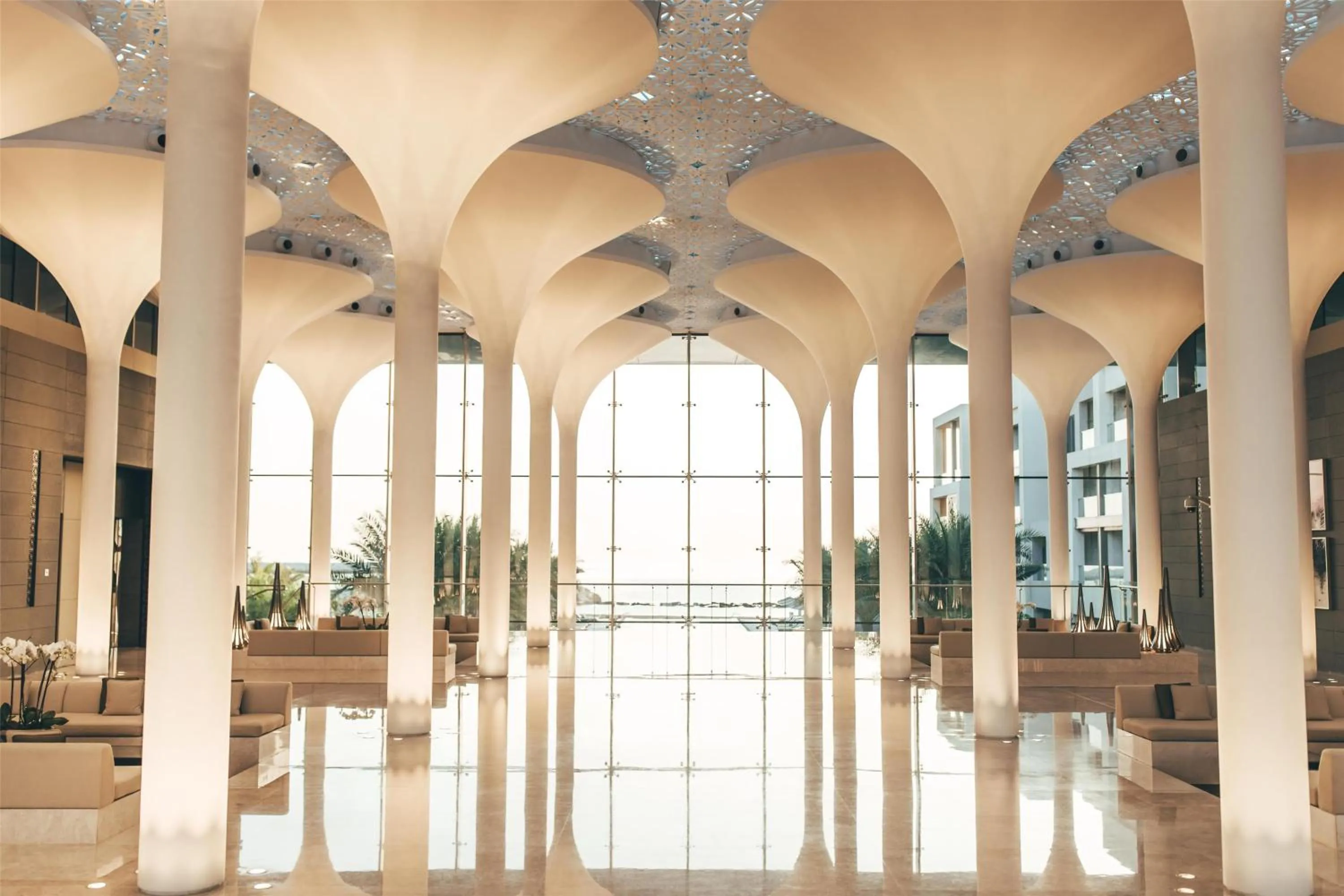 Lobby or reception in Kempinski Hotel Muscat