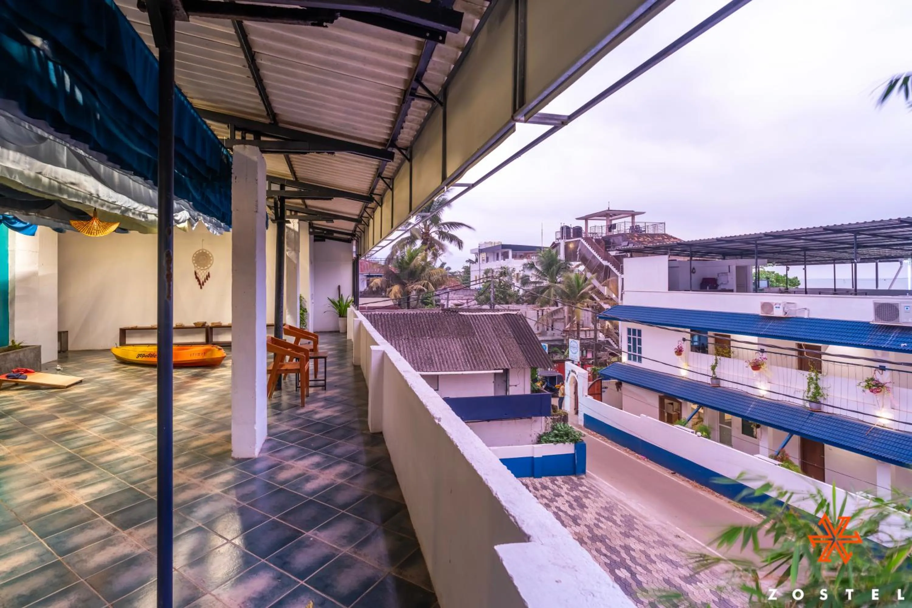 Natural landscape in Zostel Alleppey