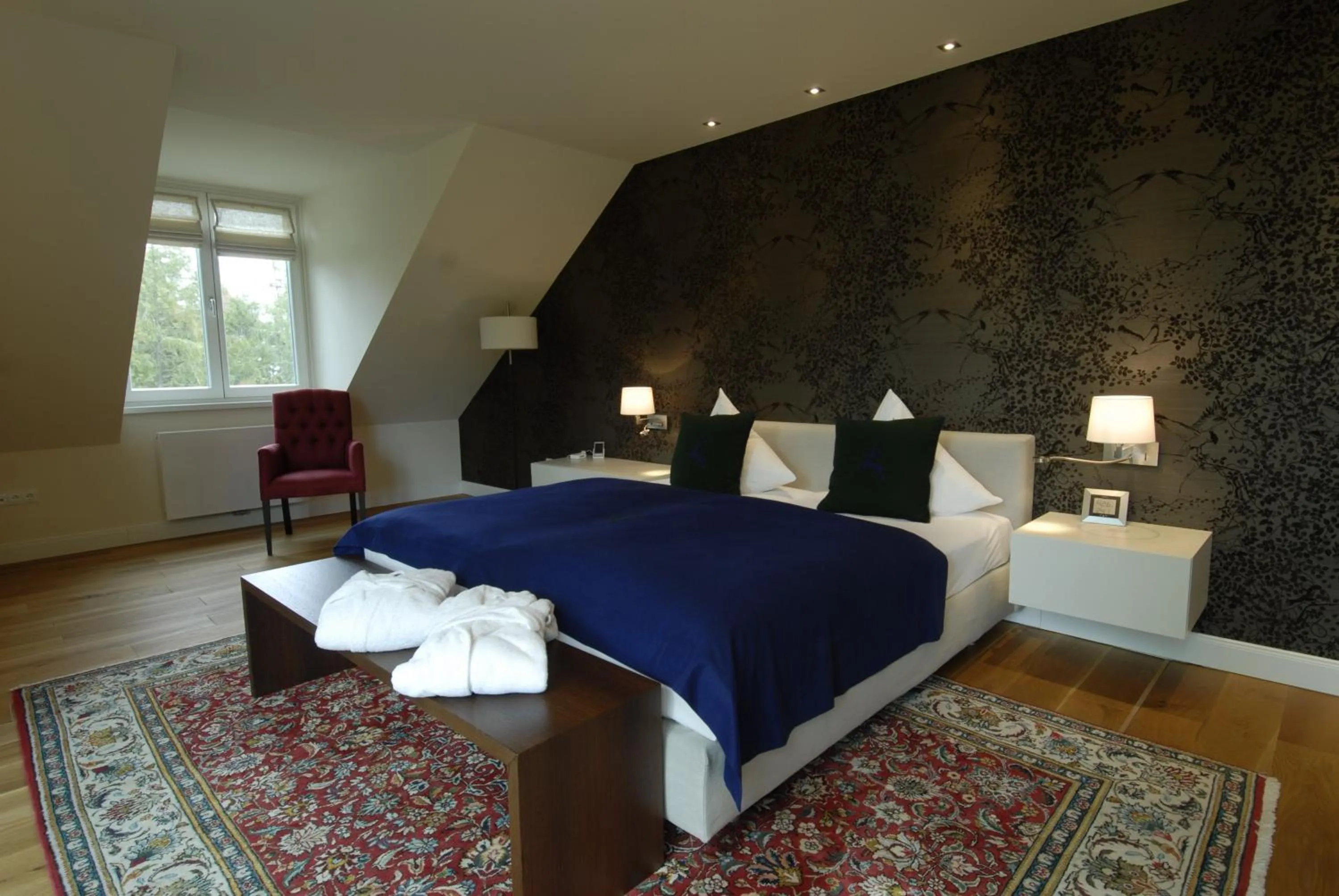 Bed in Hubertus Hof Landhotel