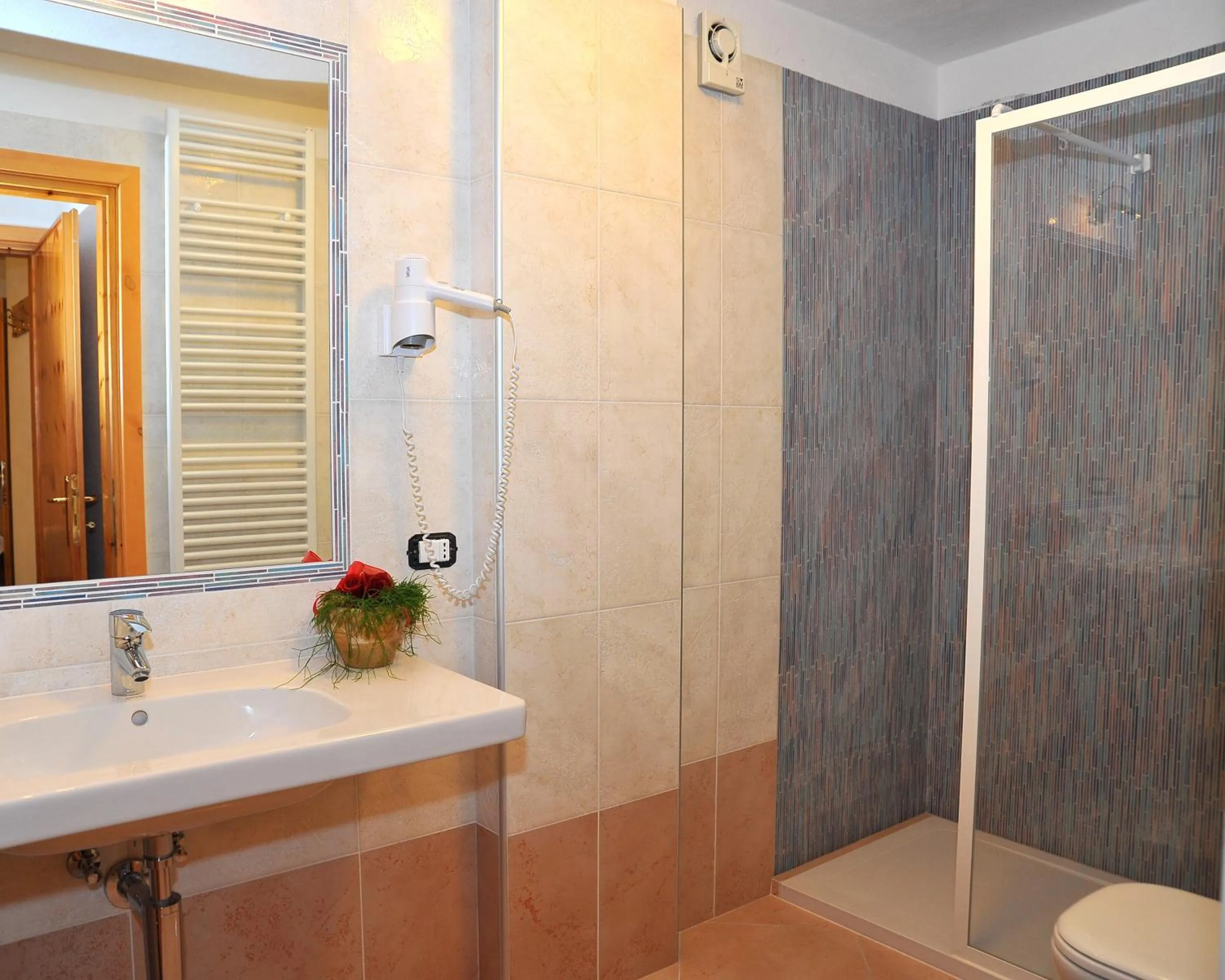 Shower in Albergo Stelvio