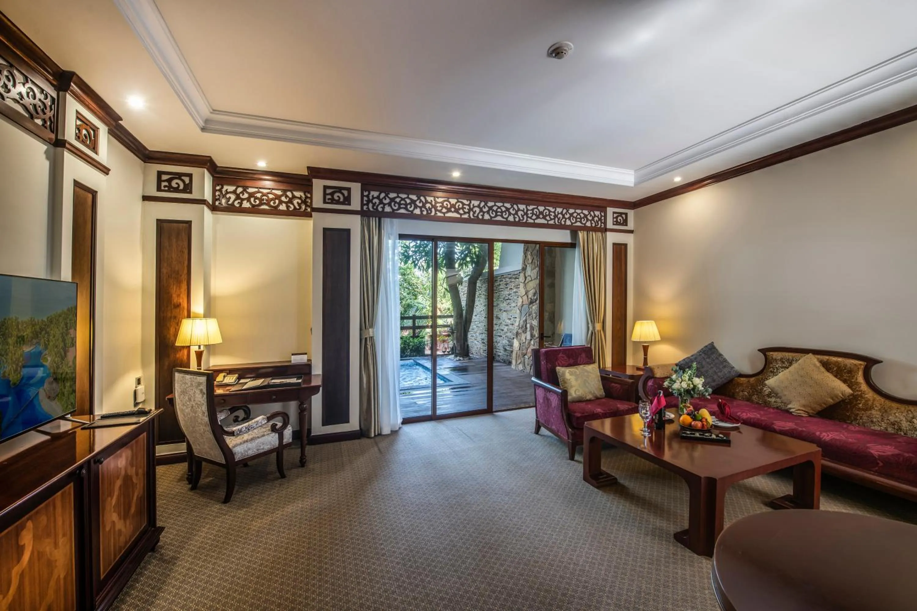 Living room in Vinpearl Luxury Nha Trang