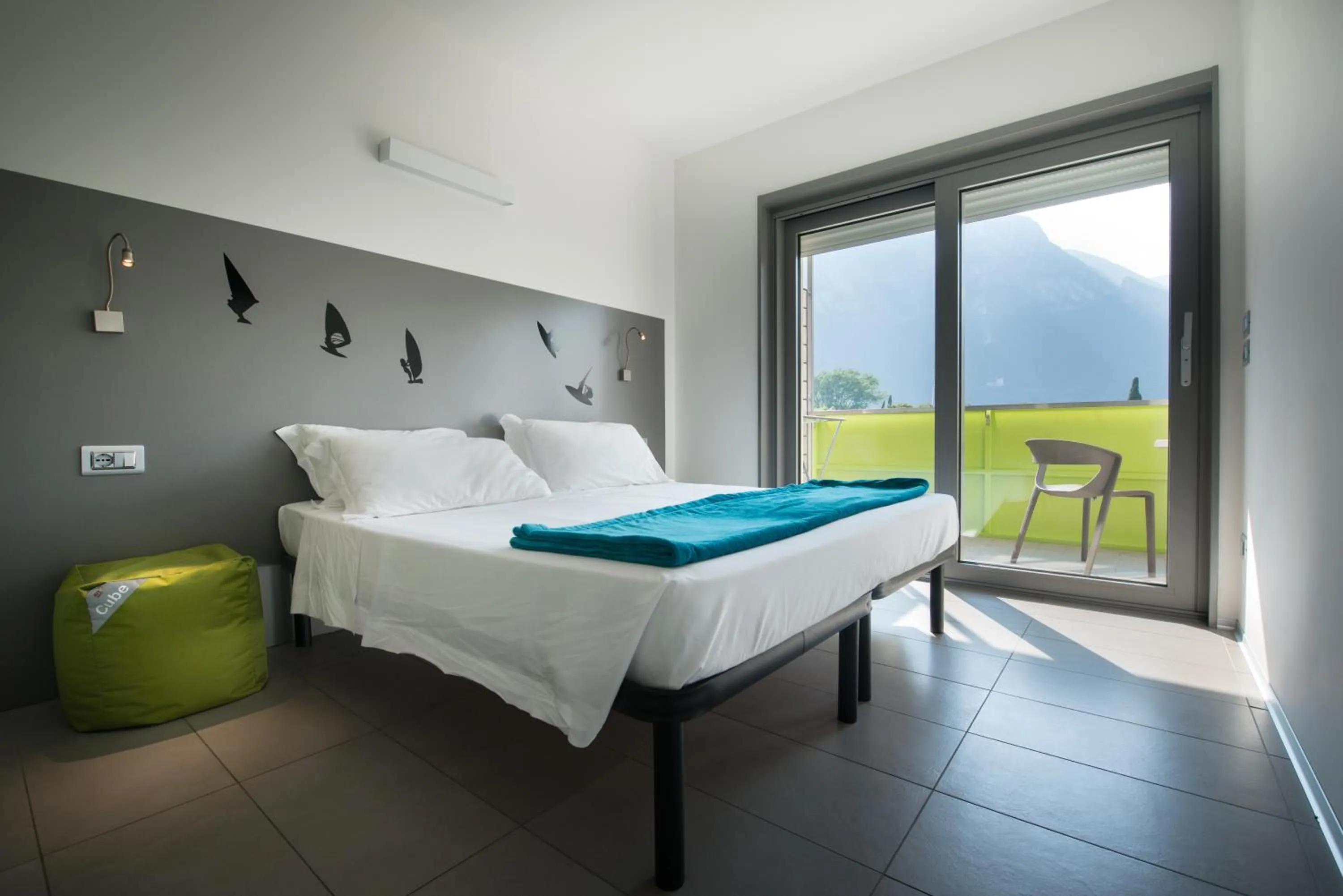 Photo of the whole room, Bed in Residence Centro Vela