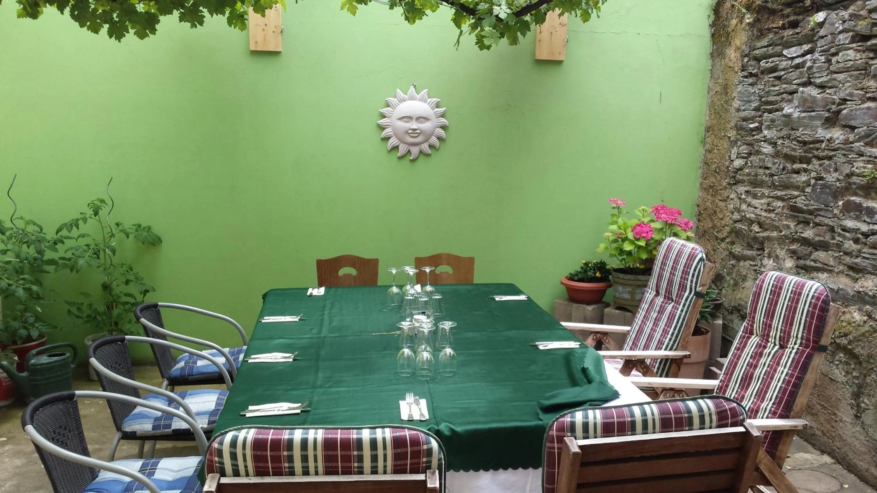Patio in Gaestehaus Gaes