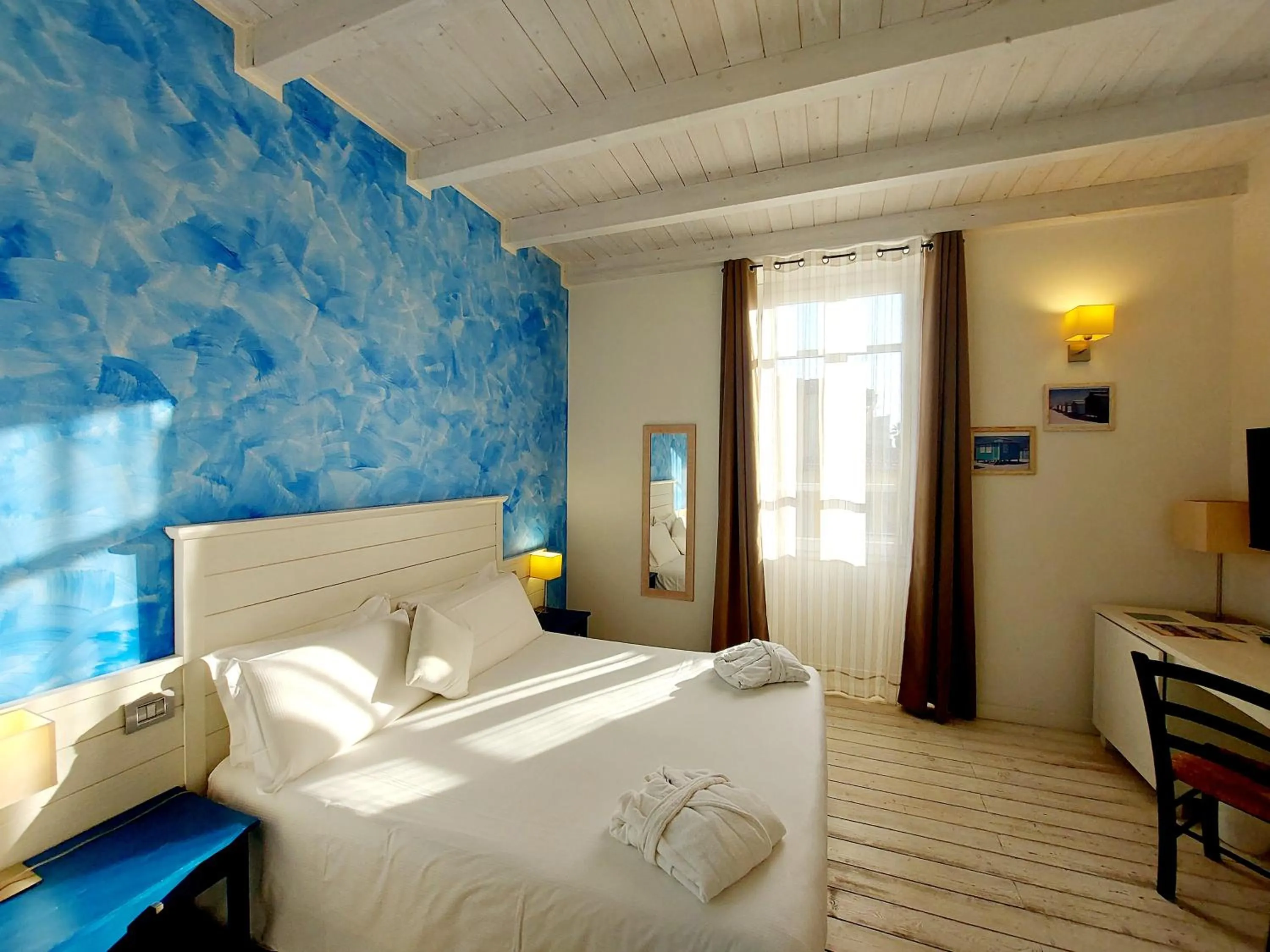 Bed in Hotel La Villa Del Mare