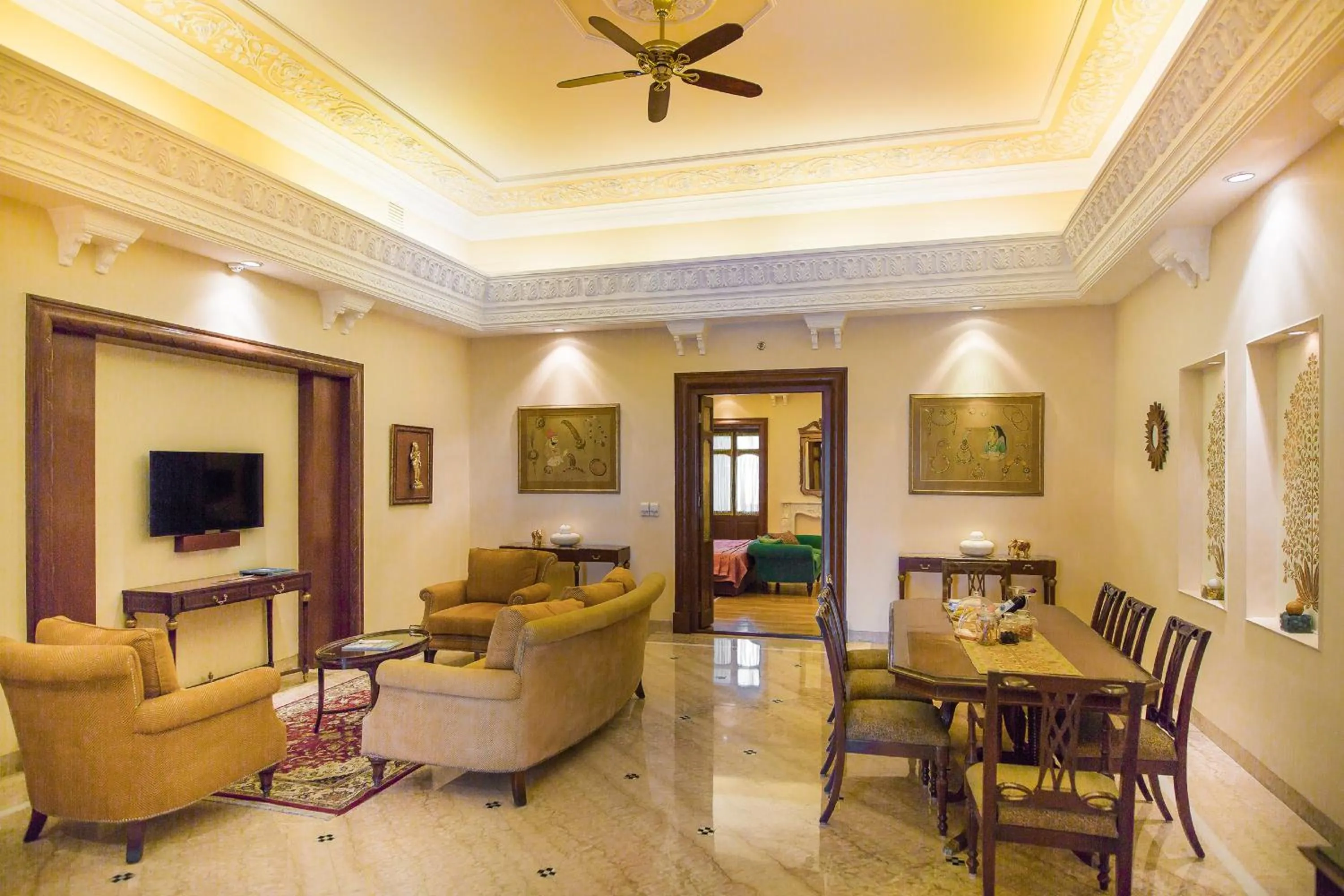 Living room in The Lalit Laxmi Vilas Palace