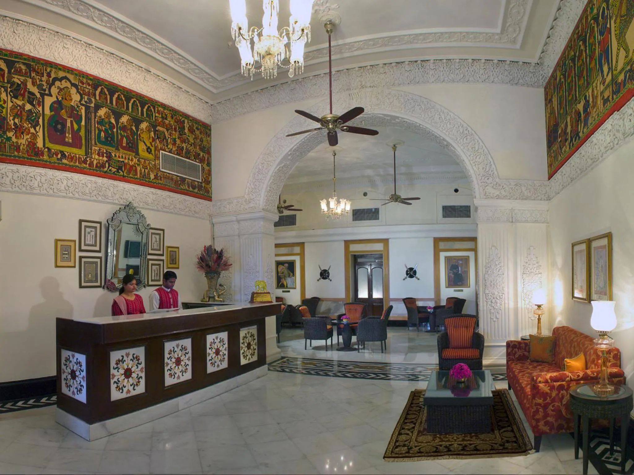Lobby or reception in The Lalit Laxmi Vilas Palace