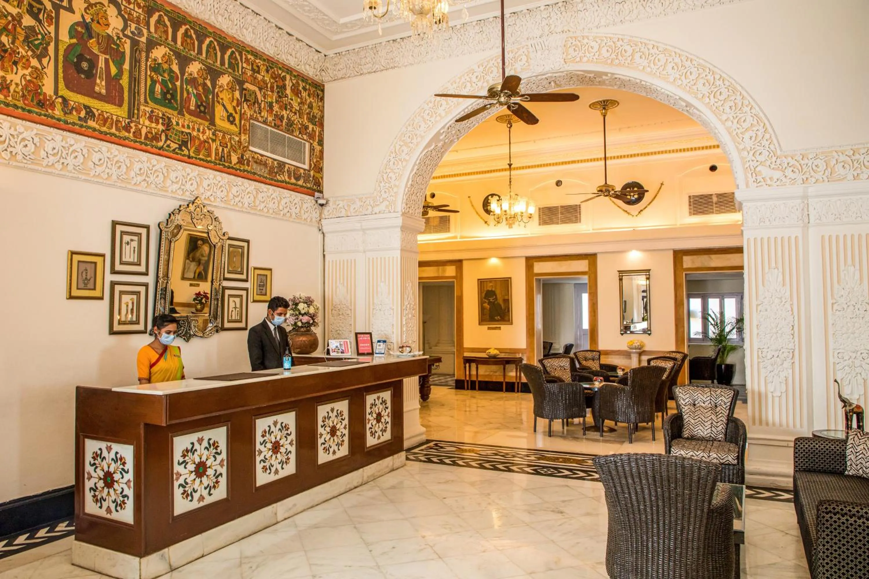Lobby or reception in The Lalit Laxmi Vilas Palace