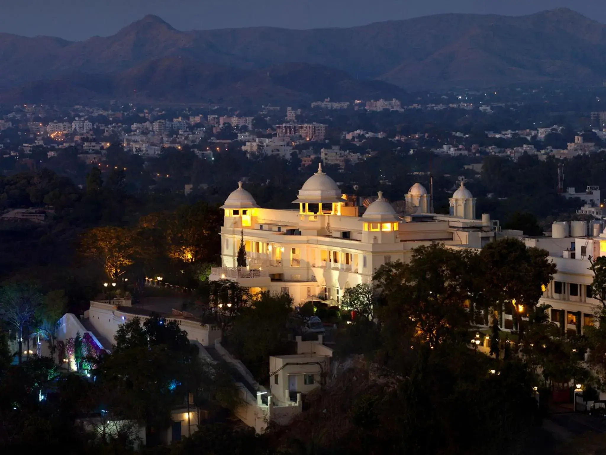 Bird's eye view in The Lalit Laxmi Vilas Palace Bird's eye view in The Lalit Laxmi Vilas Palace