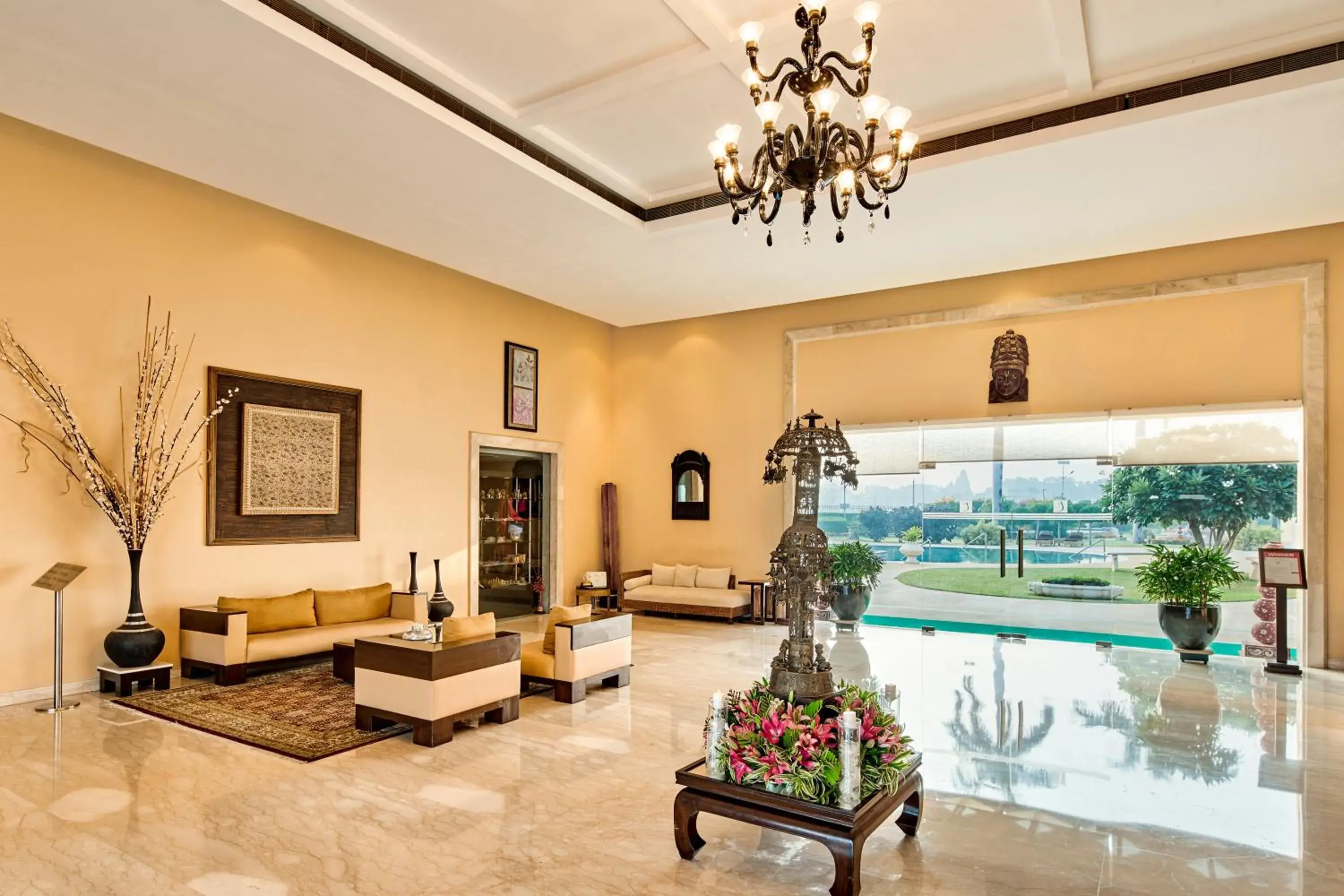 Lobby or reception in The Lalit Temple View Lobby or reception in The Lalit Temple View
