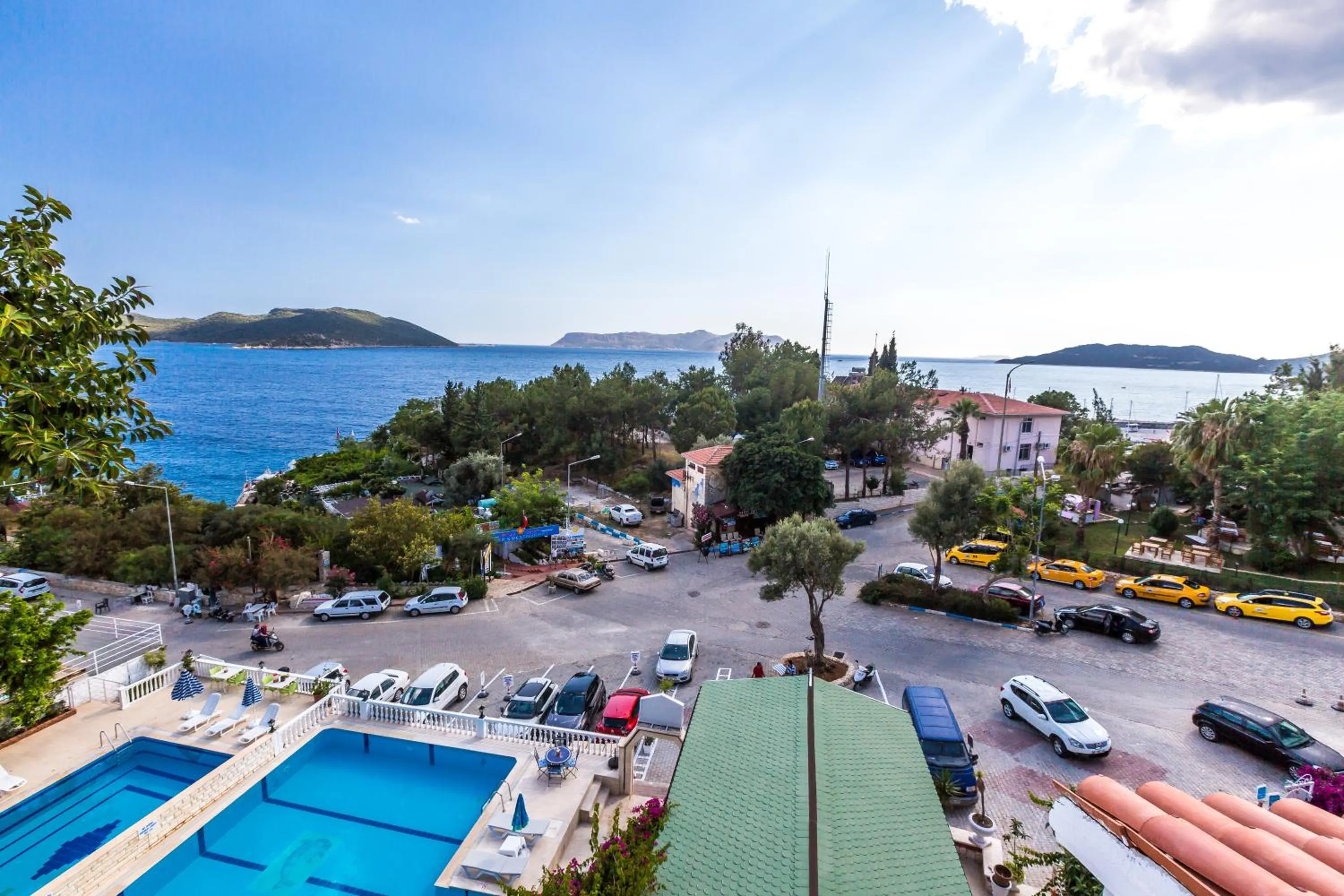 Pool view in Habesos Hotel
