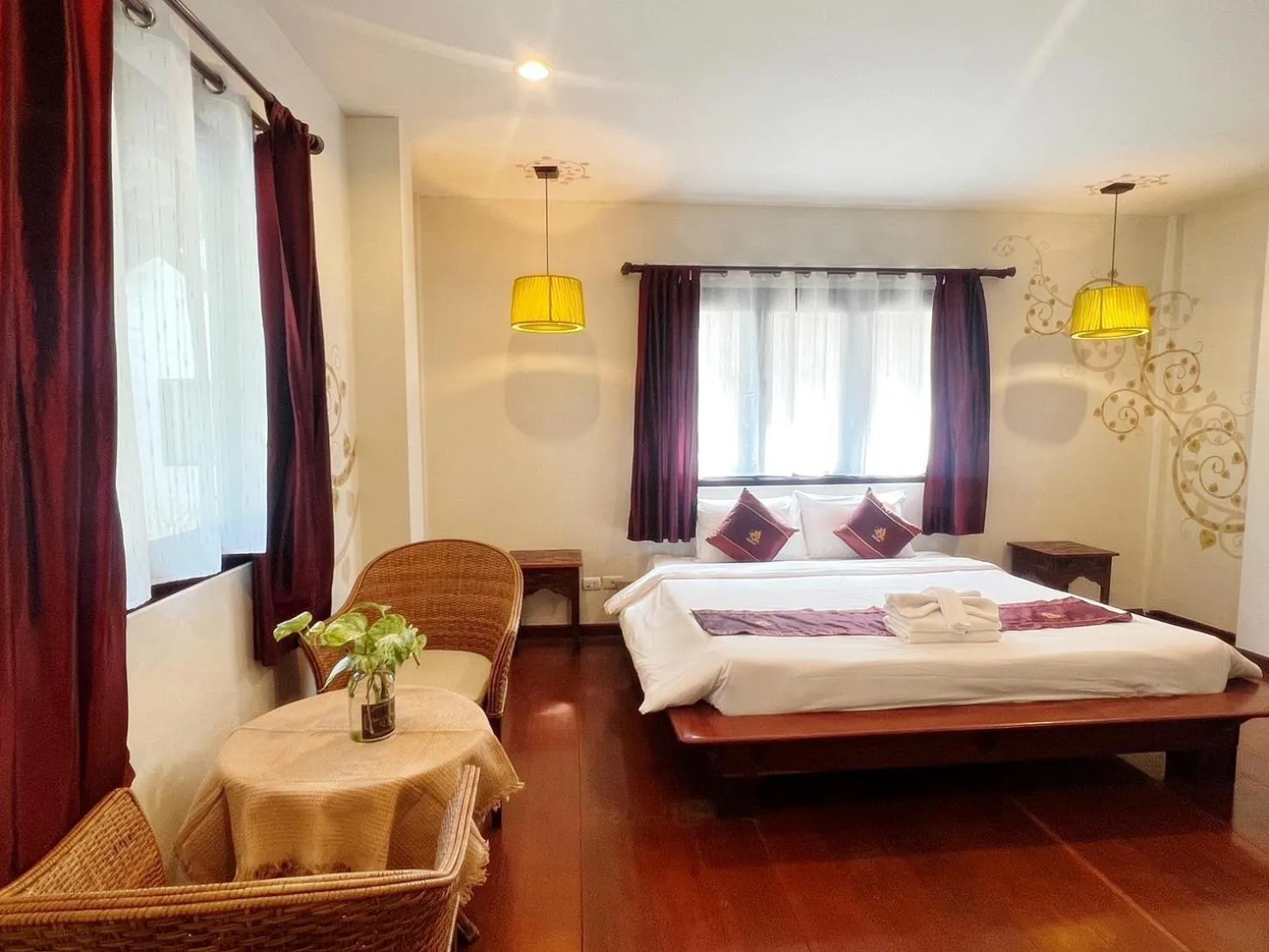Bed in Thapae Boutique House