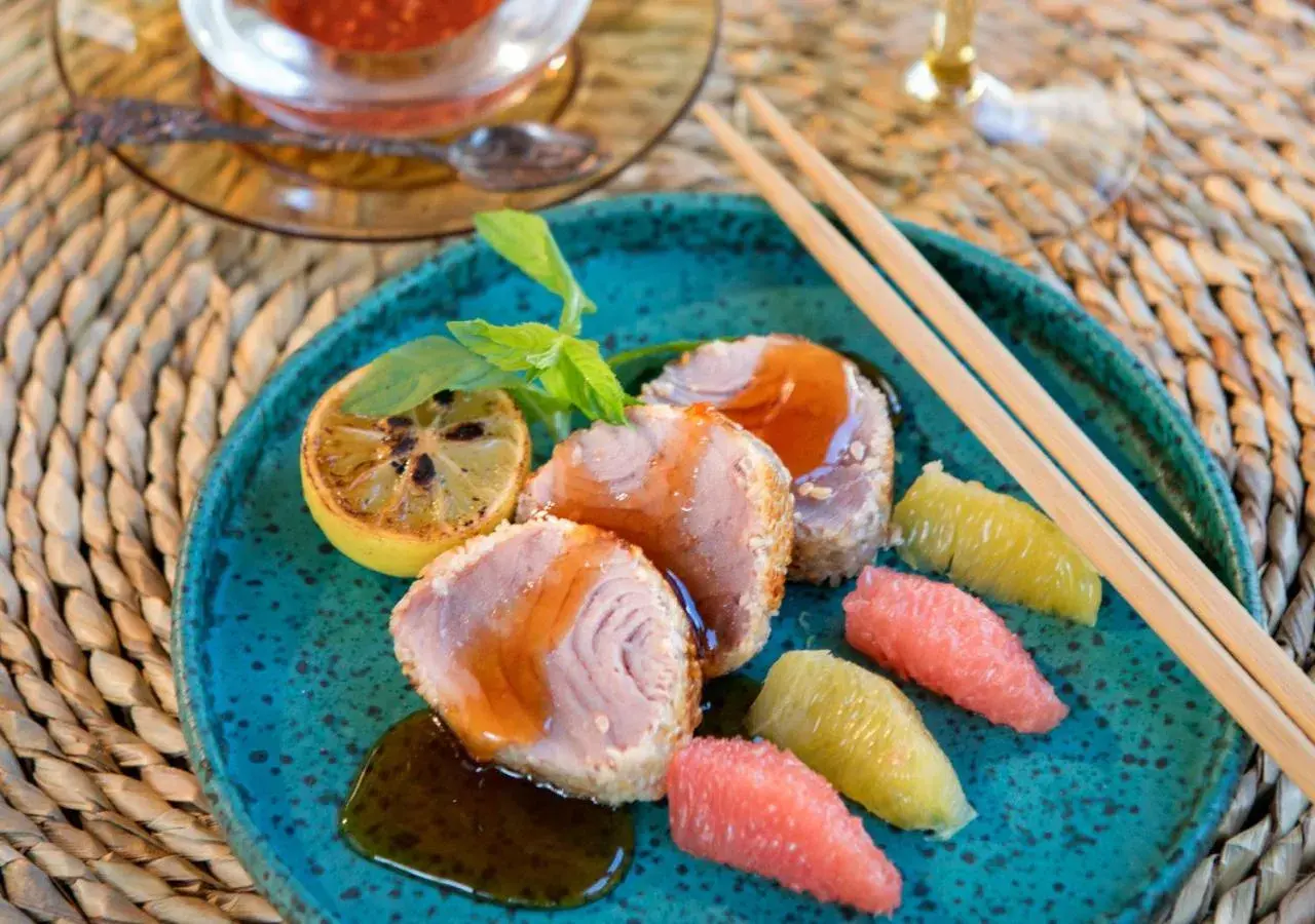 Food close-up in La Maison d'Eté Hotel by NEWMARK Food close-up in La Maison d'Eté Hotel by NEWMARK