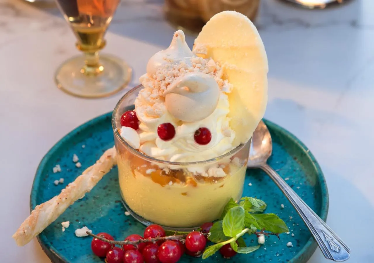 Food close-up in La Maison d'Eté Hotel by NEWMARK