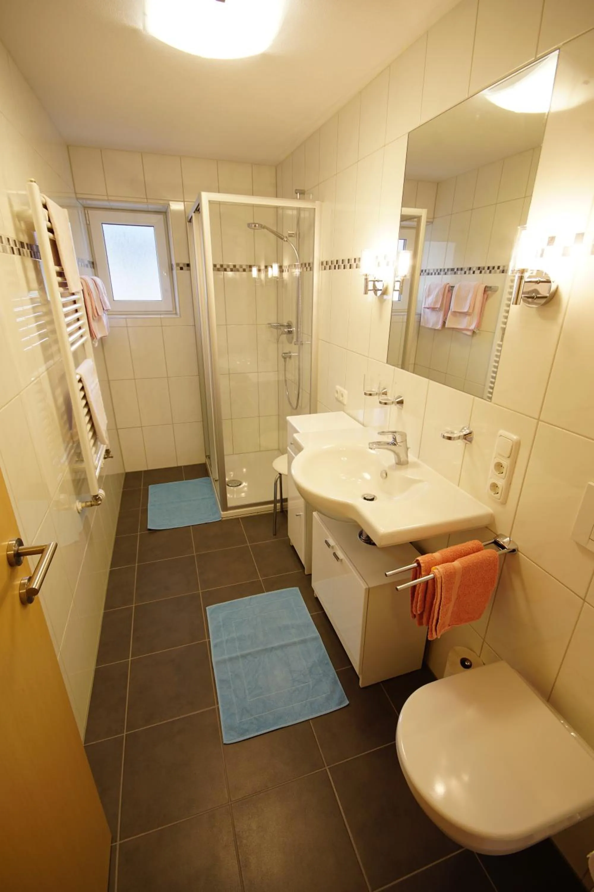 Shower in Ferienhaus Mott