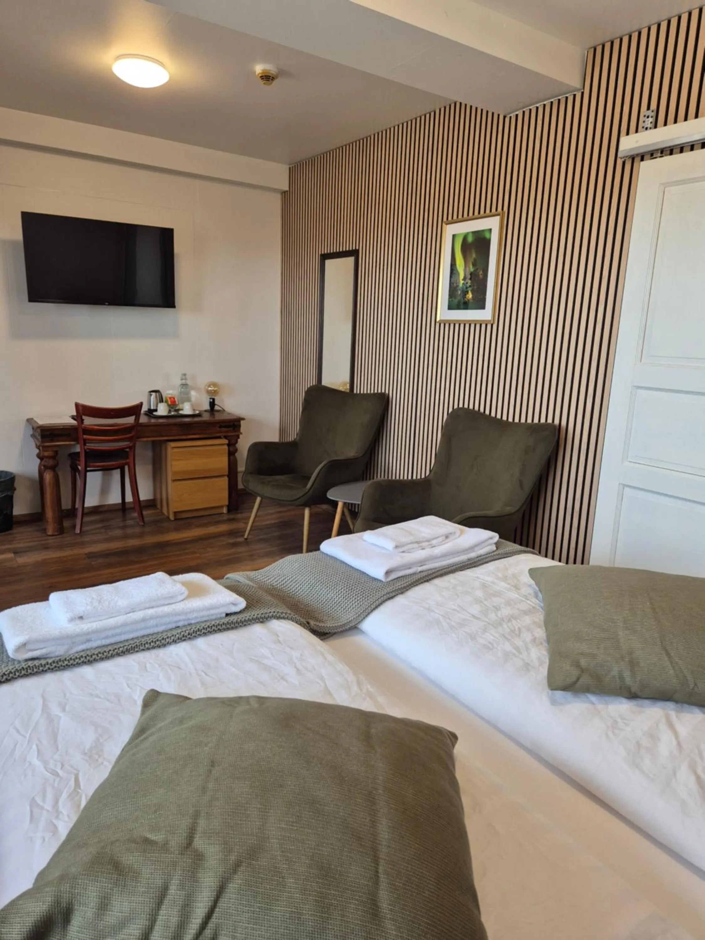 Bedroom, Bed in Hotel Hafnarfjall