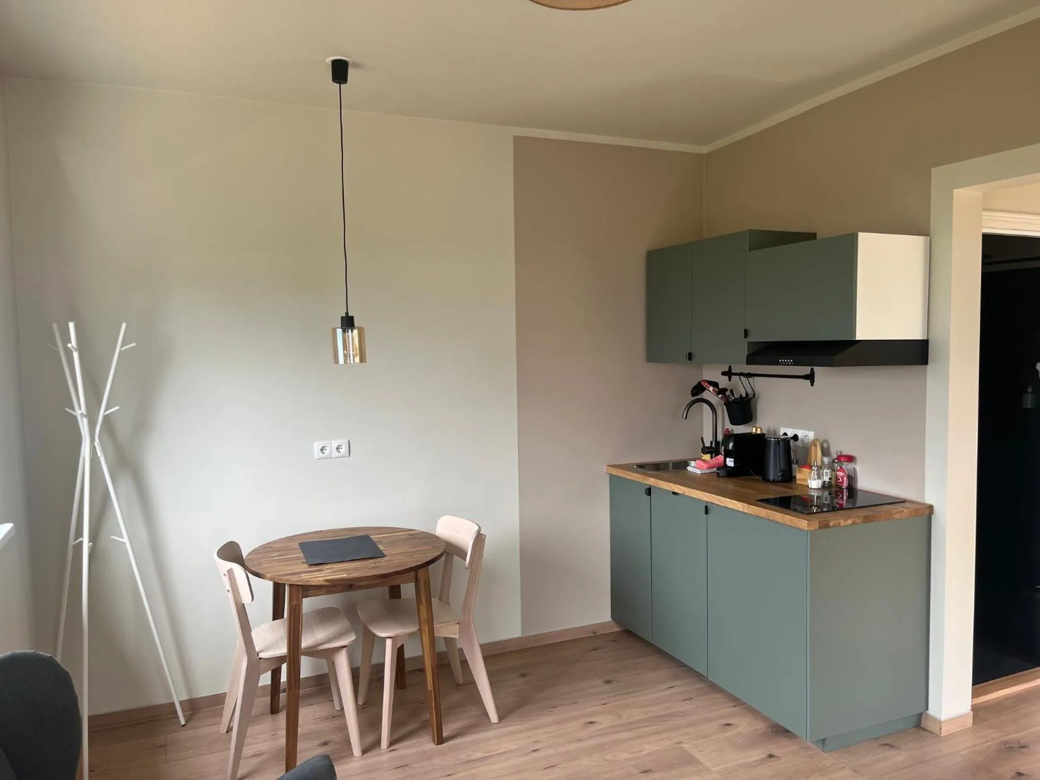 Kitchen or kitchenette in Hotel Hafnarfjall