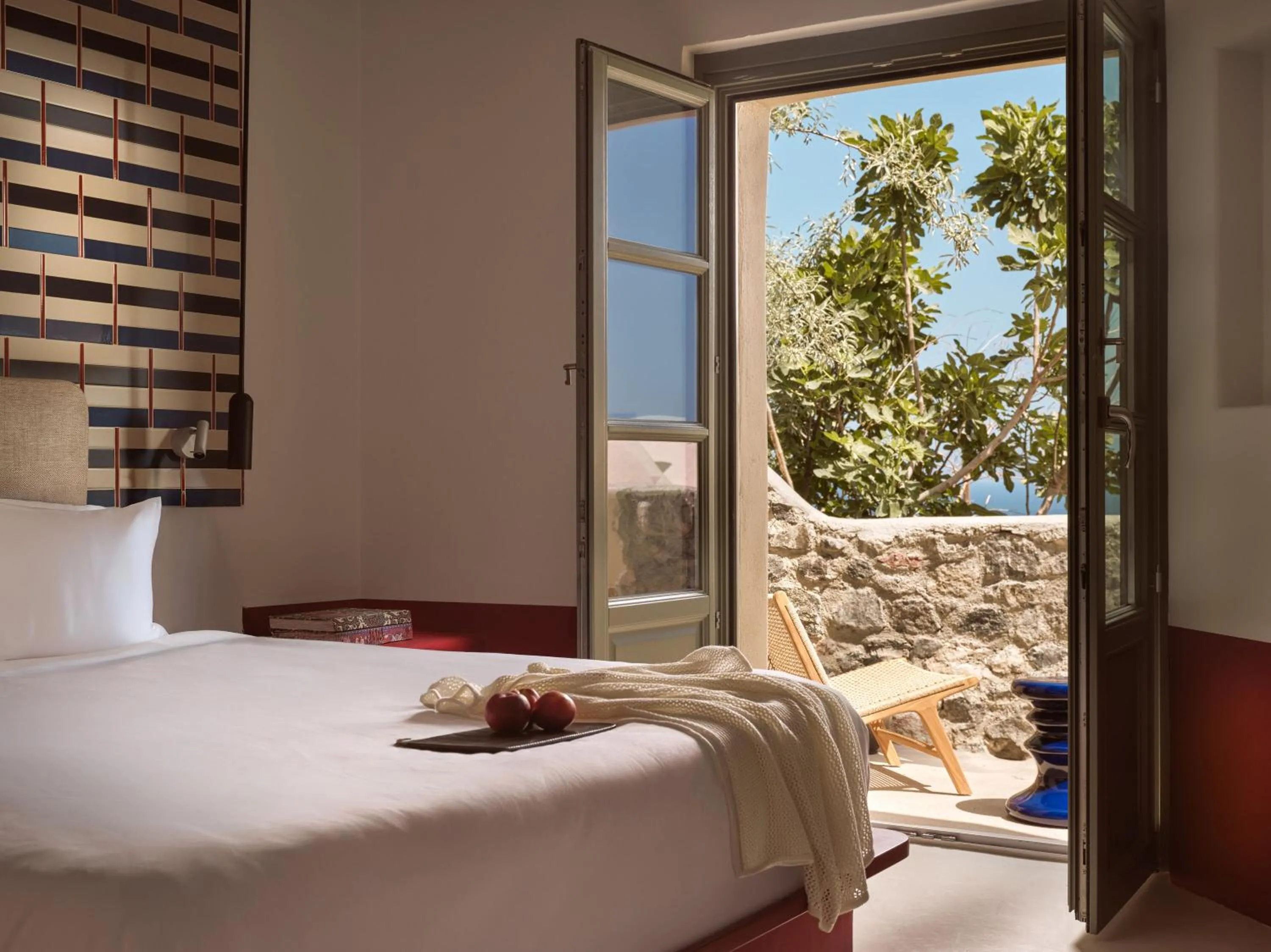 Bed in Neema Maison Finikia Santorini
