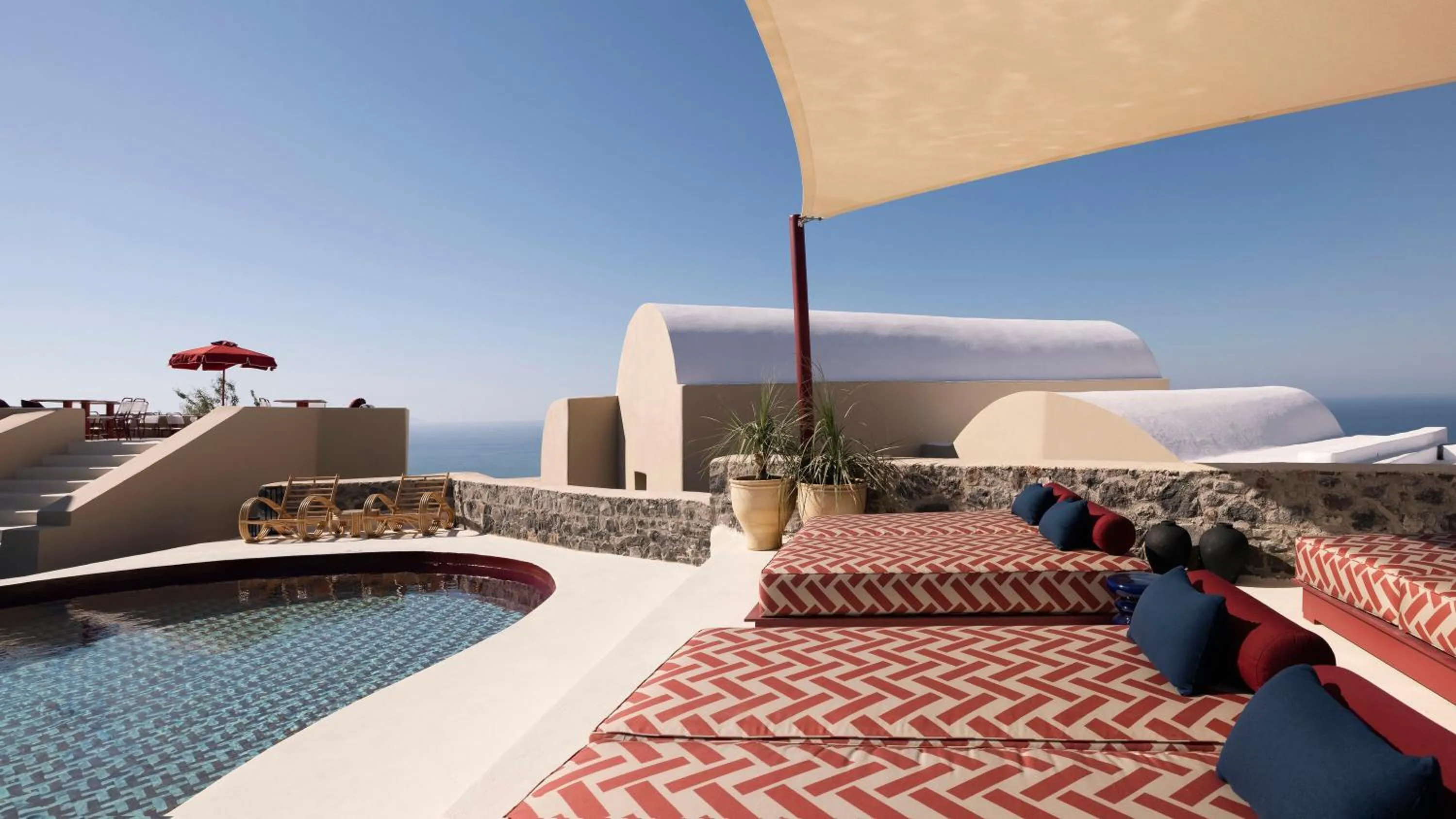 Swimming pool in Neema Maison Finikia Santorini