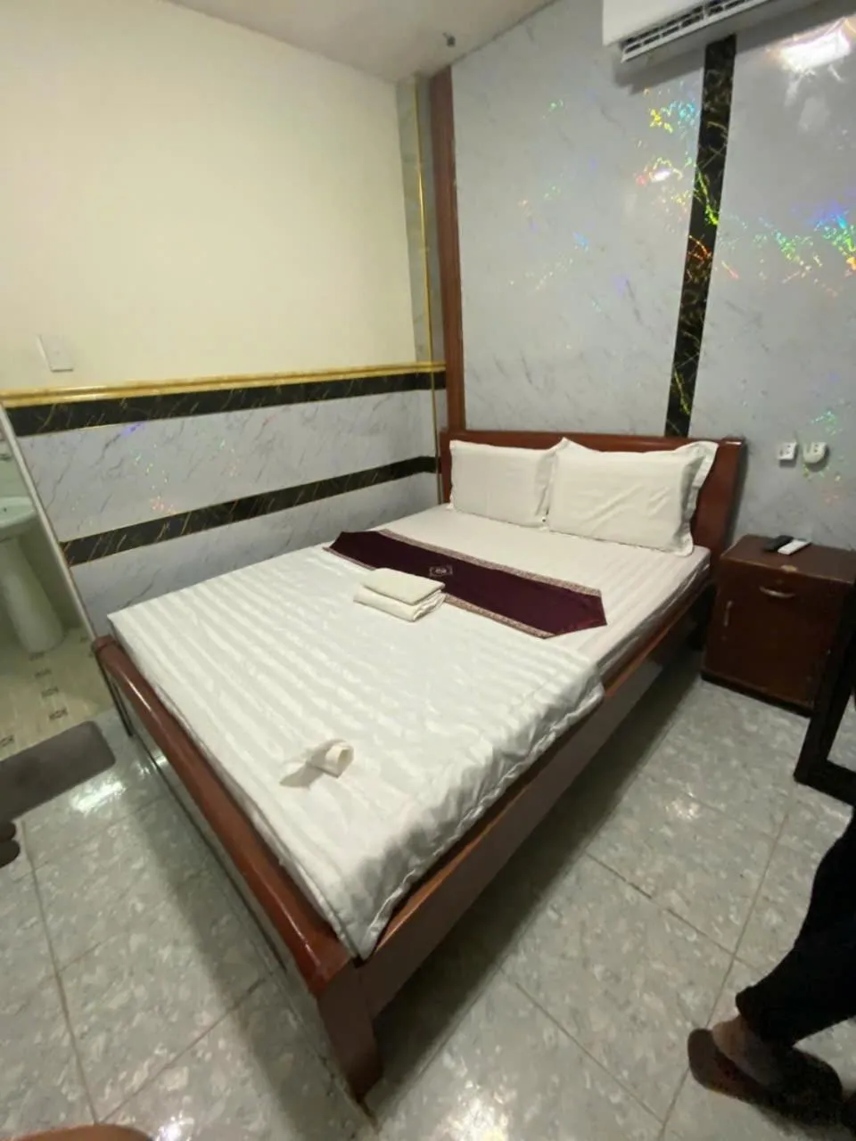 Bed in HONG CUC Hotel