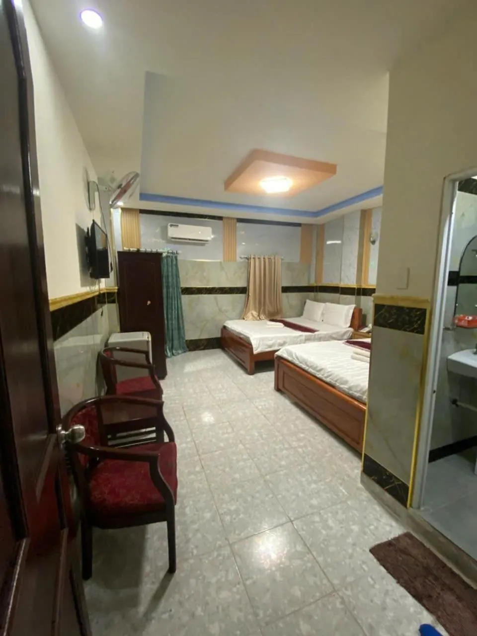 Bed in HONG CUC Hotel