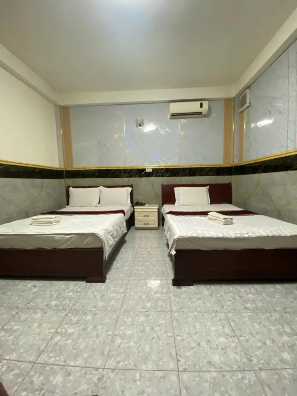 Bed in HONG CUC Hotel