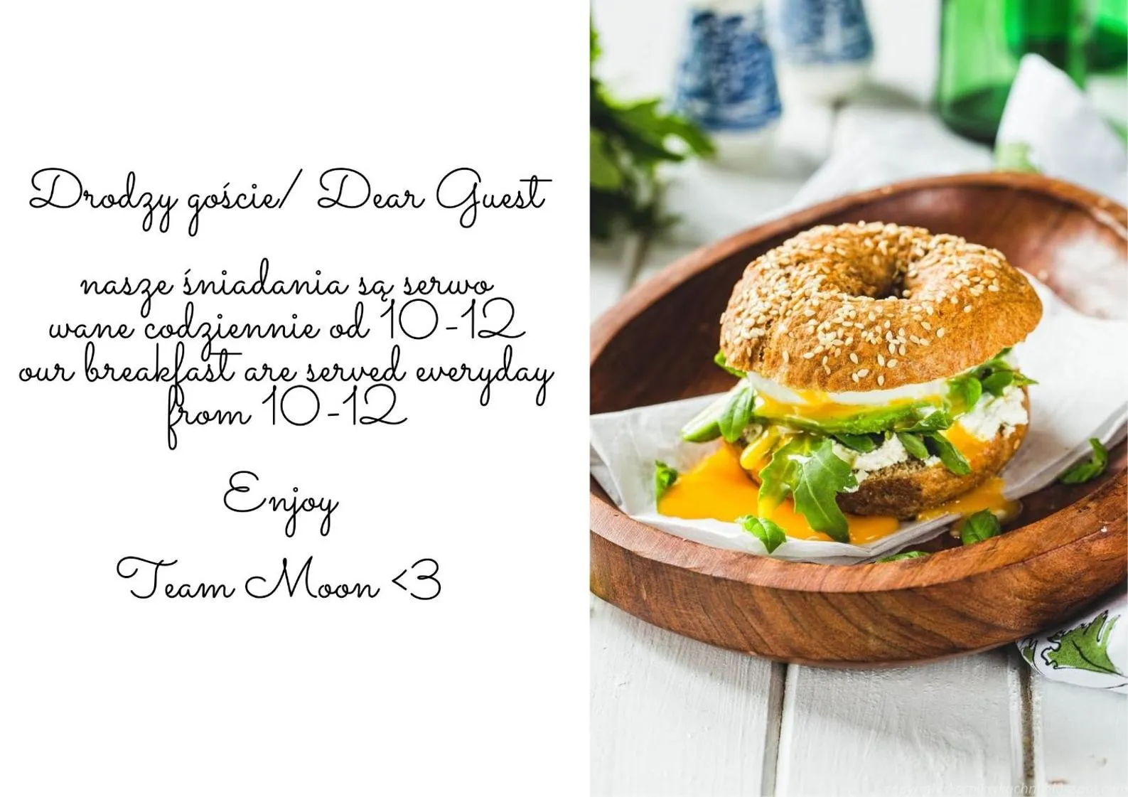 Food and drinks in Moon Hostel Warszawa