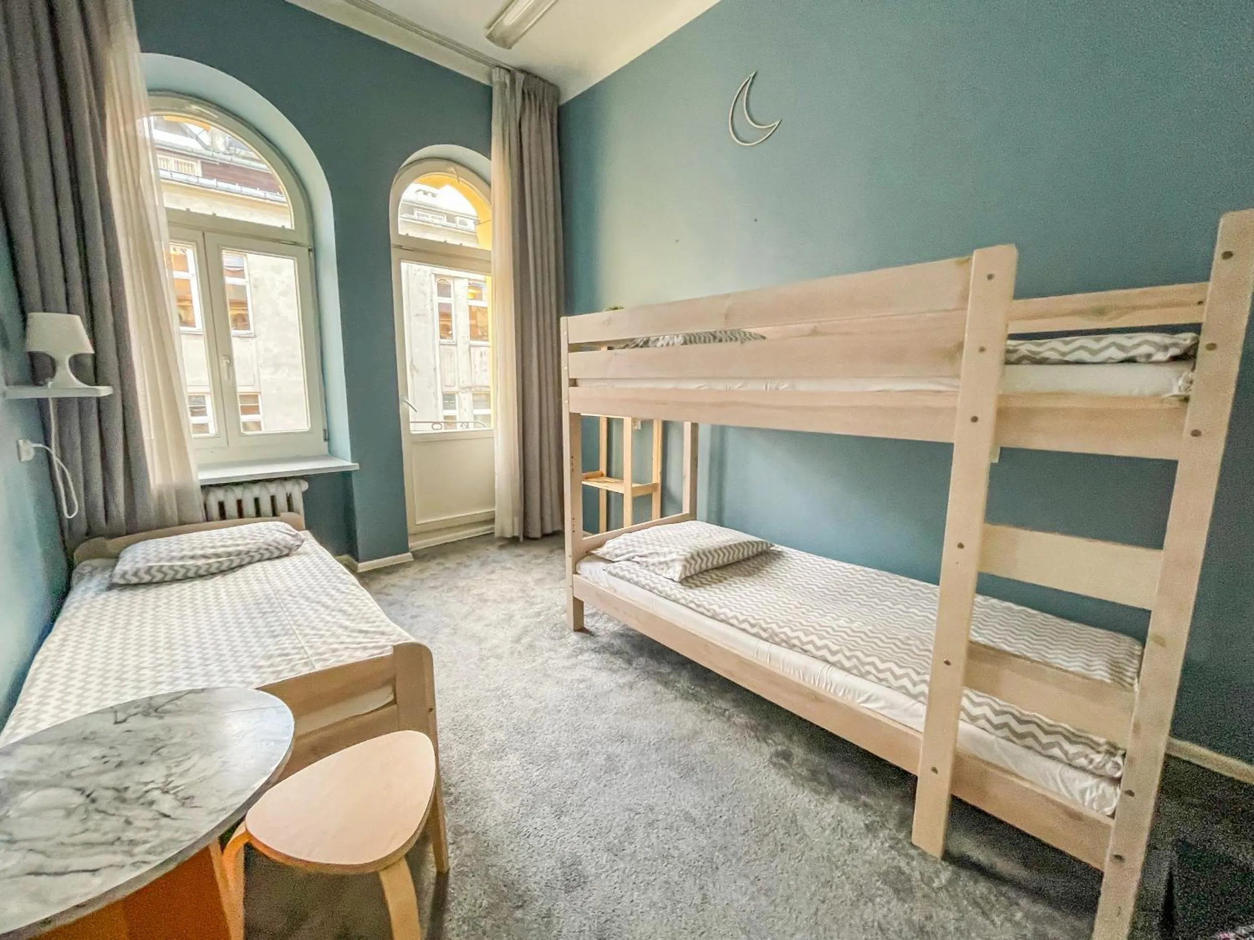 bunk bed, Bed in Moon Hostel Warszawa