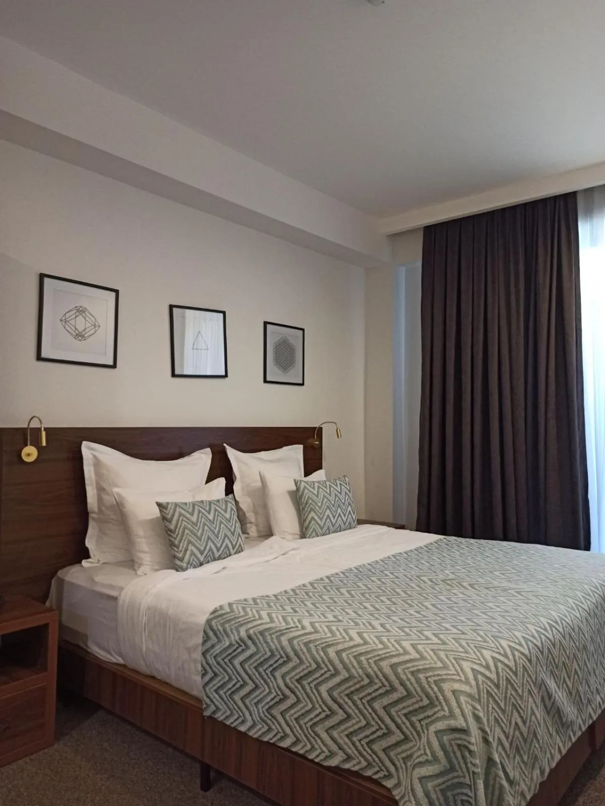 Bed in AuRoom Bakuriani Resort