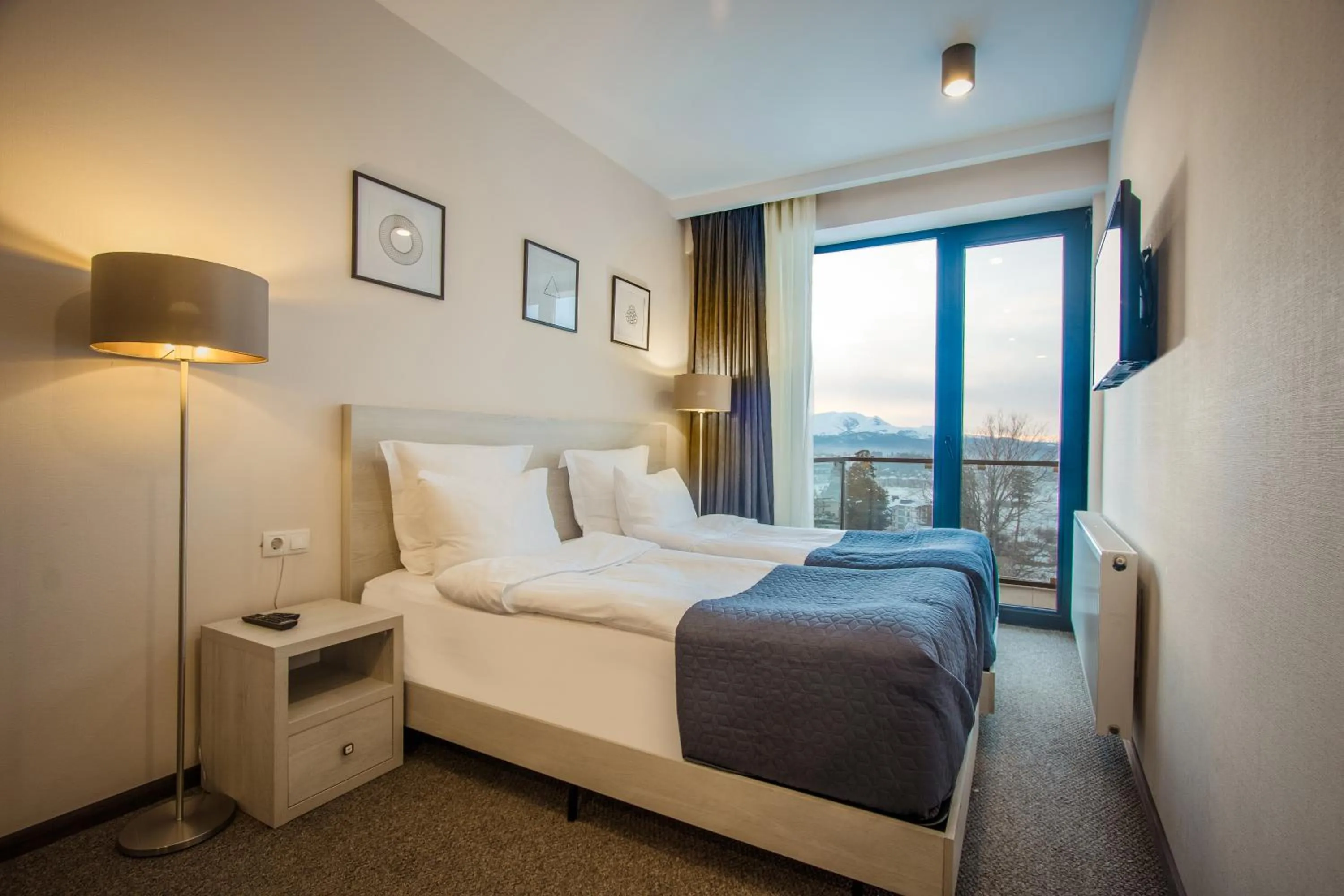 TV and multimedia, Bed in AuRoom Bakuriani Resort