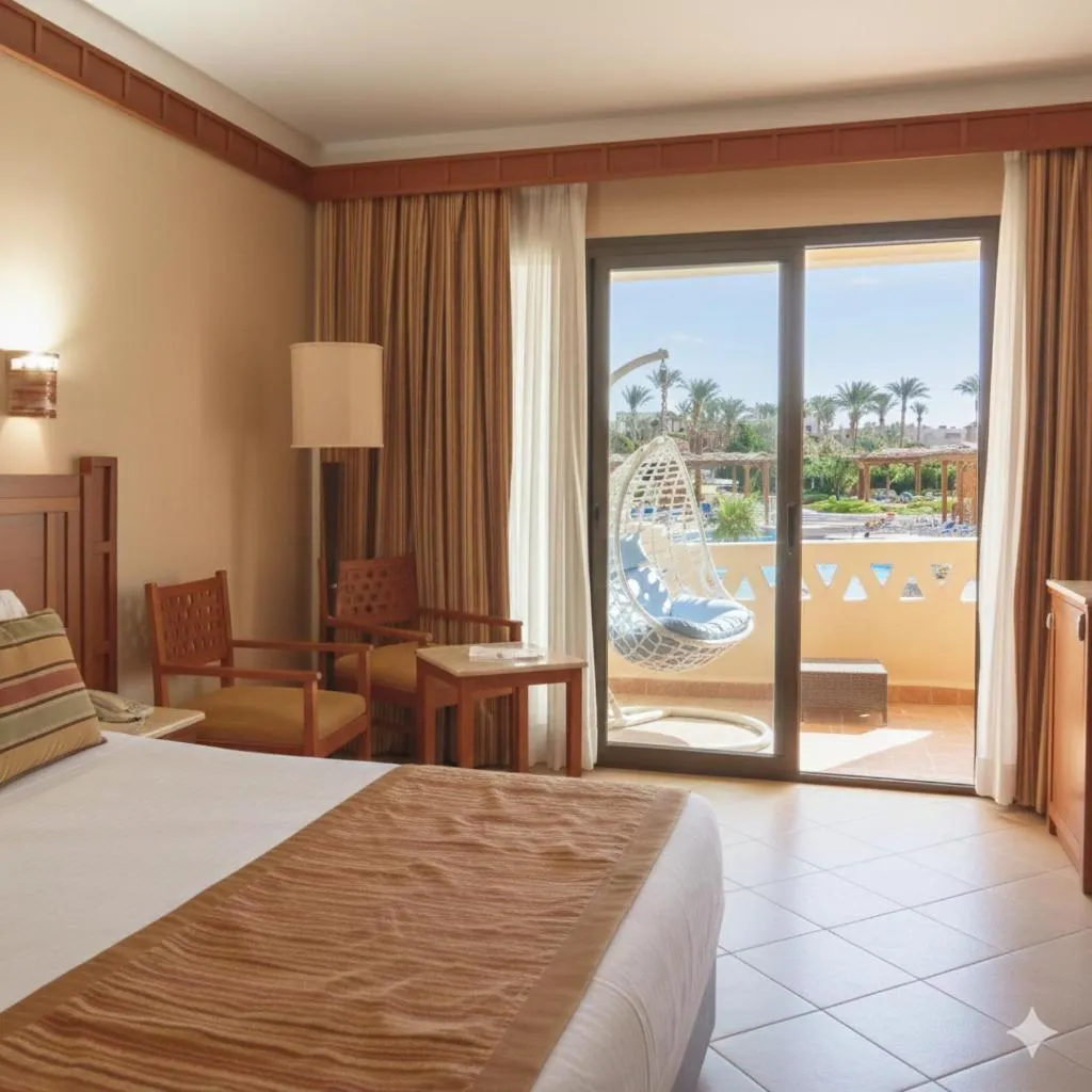 Bed in Regency Plaza Aqua Park and Spa Resort