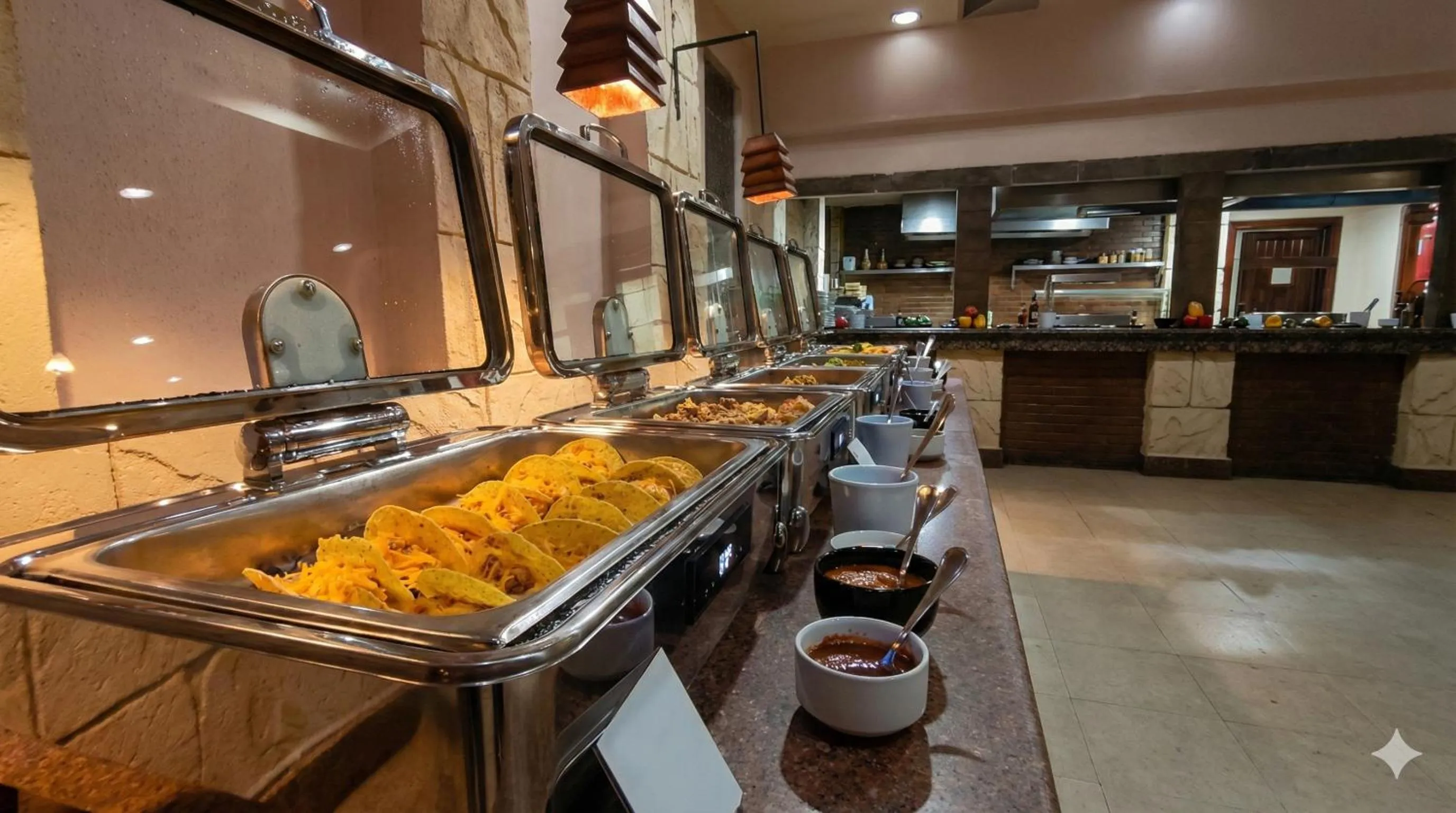 Restaurant/places to eat in Regency Plaza Aqua Park and Spa Resort