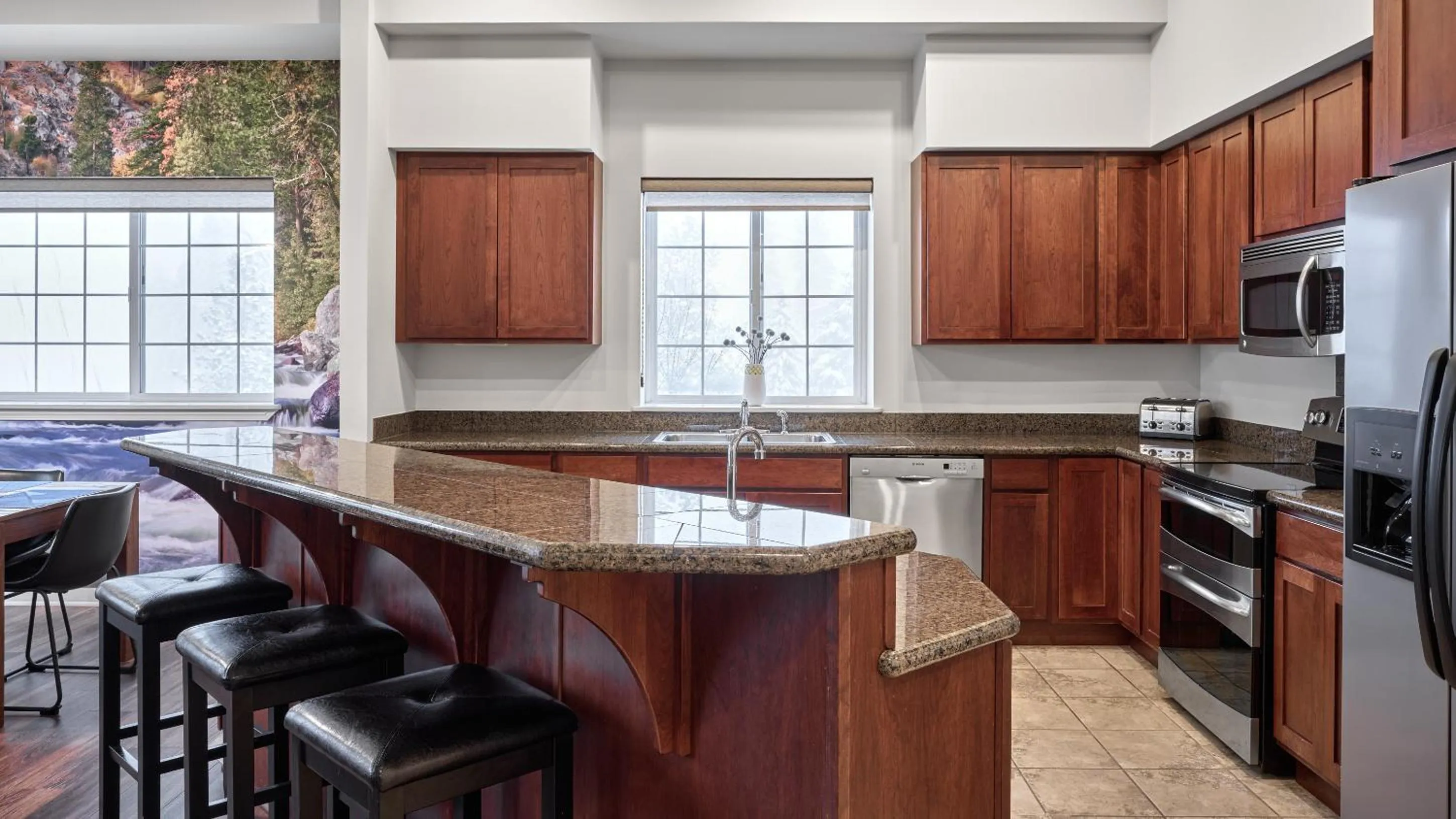 kitchen in Obertal Inn