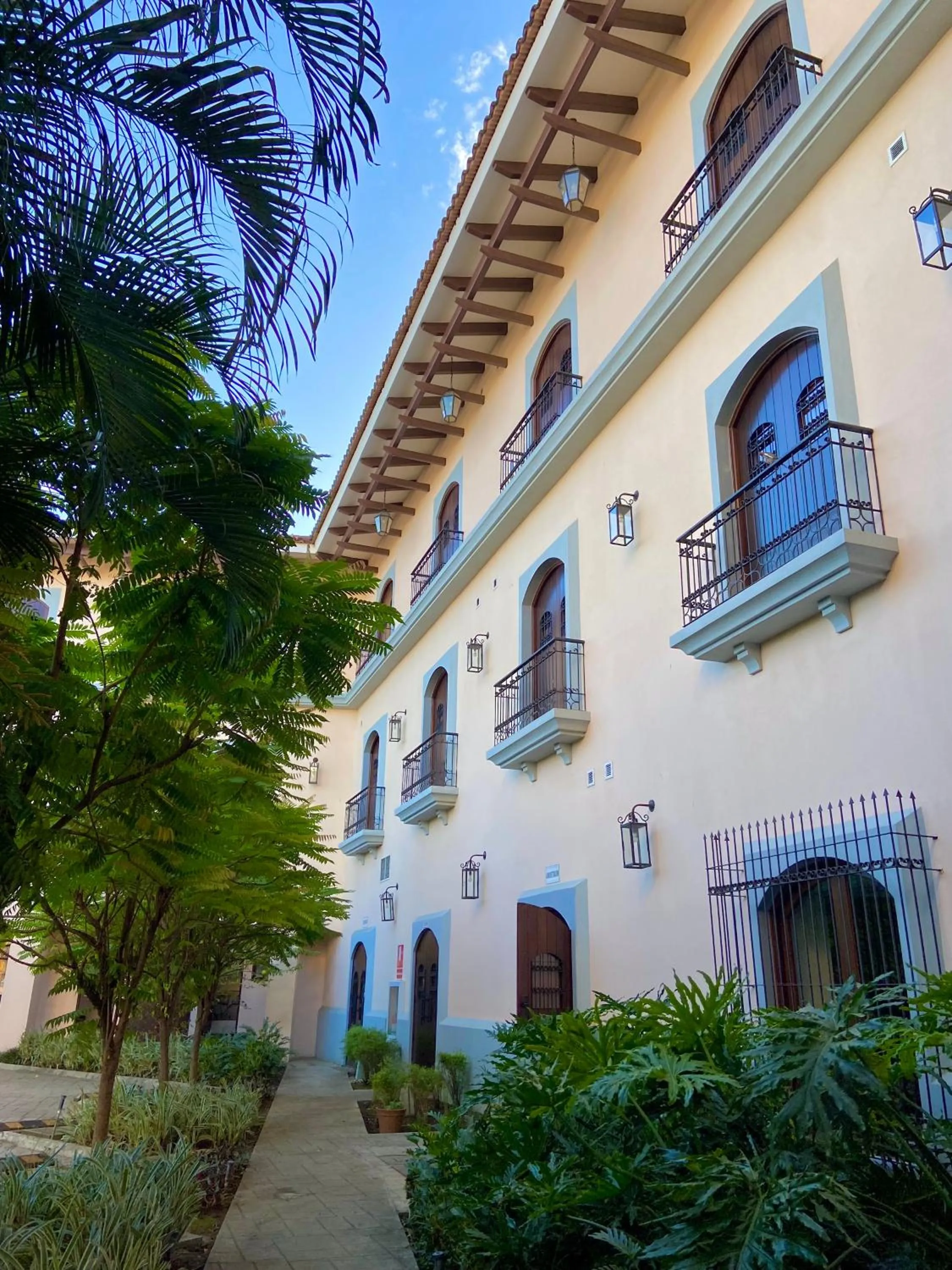 Garden view in Hotel La Recolección