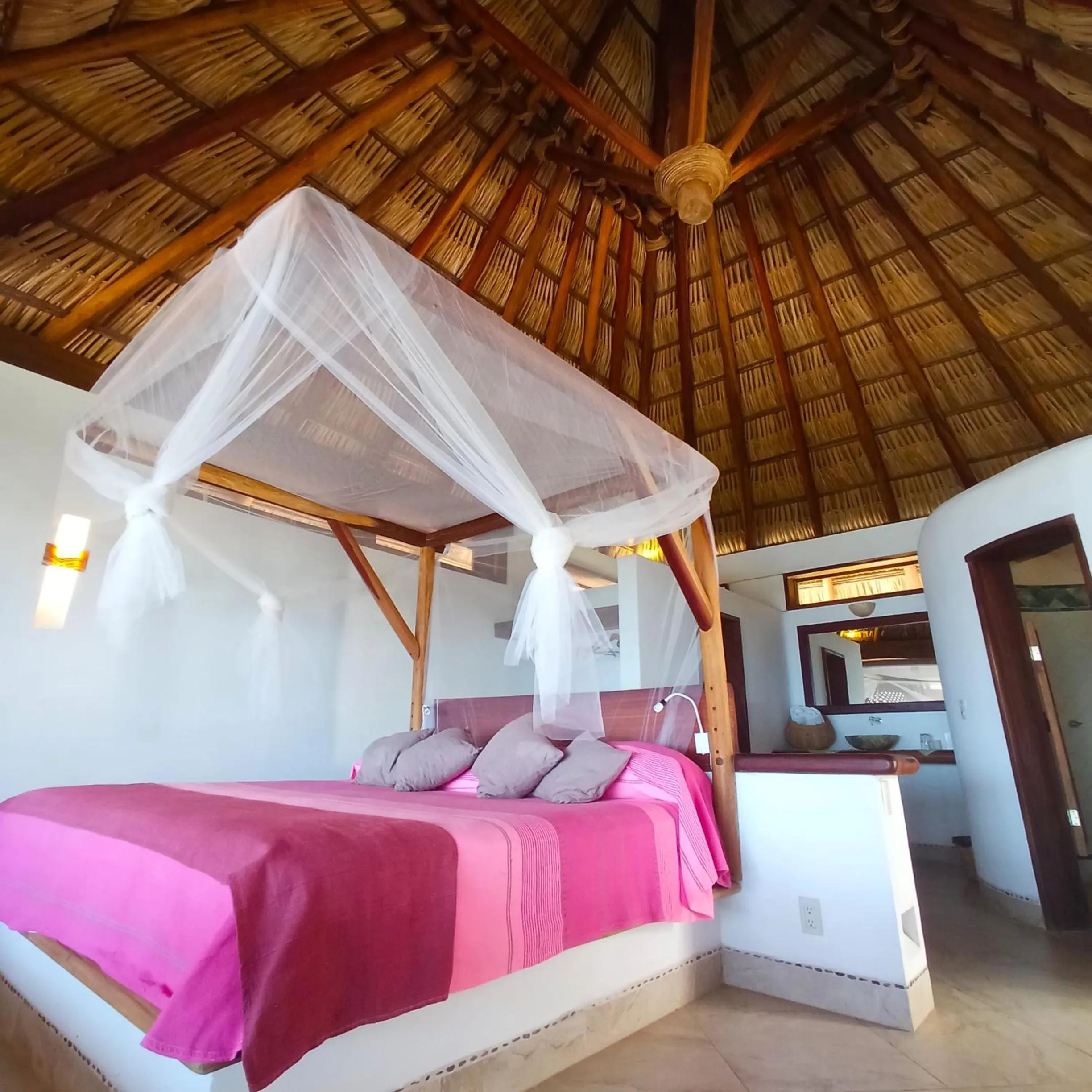 Bathroom, Bed in Zazil Retreat