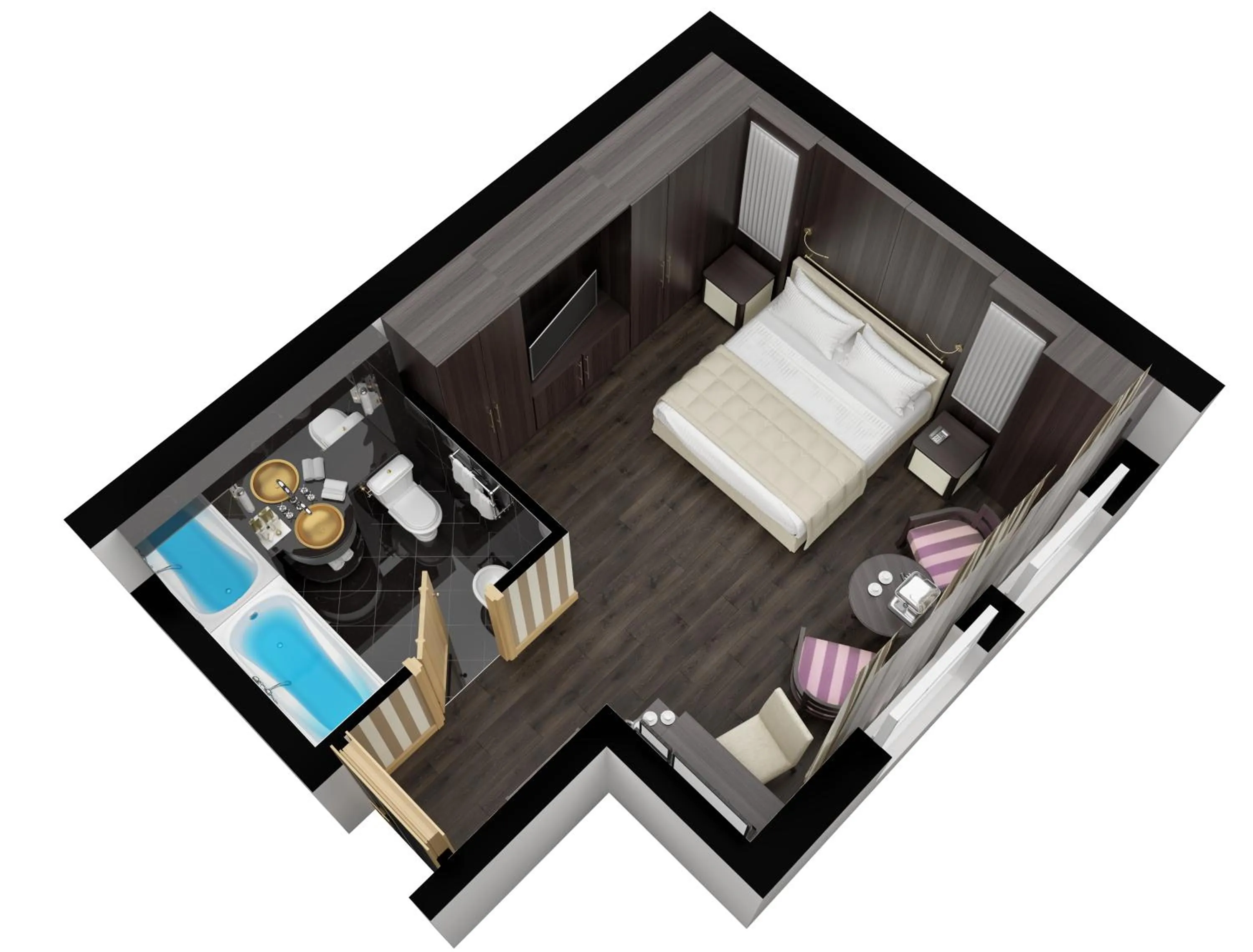 Floor plan in 60 Hyde Park Gate Hotel