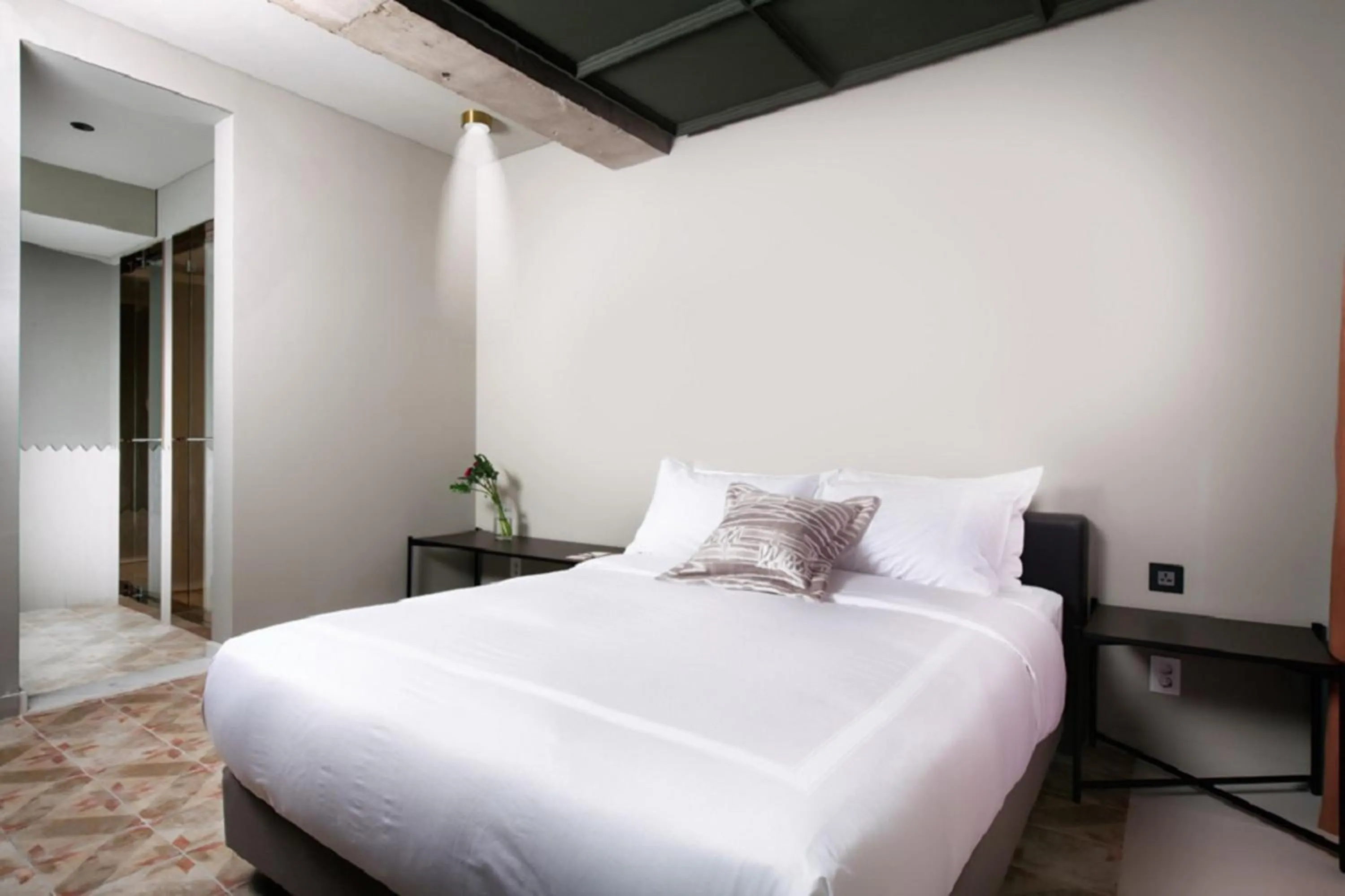 Bed in BROWN DOT Hotel Dadaepo Beach ㅡ 구 Oia Hotel