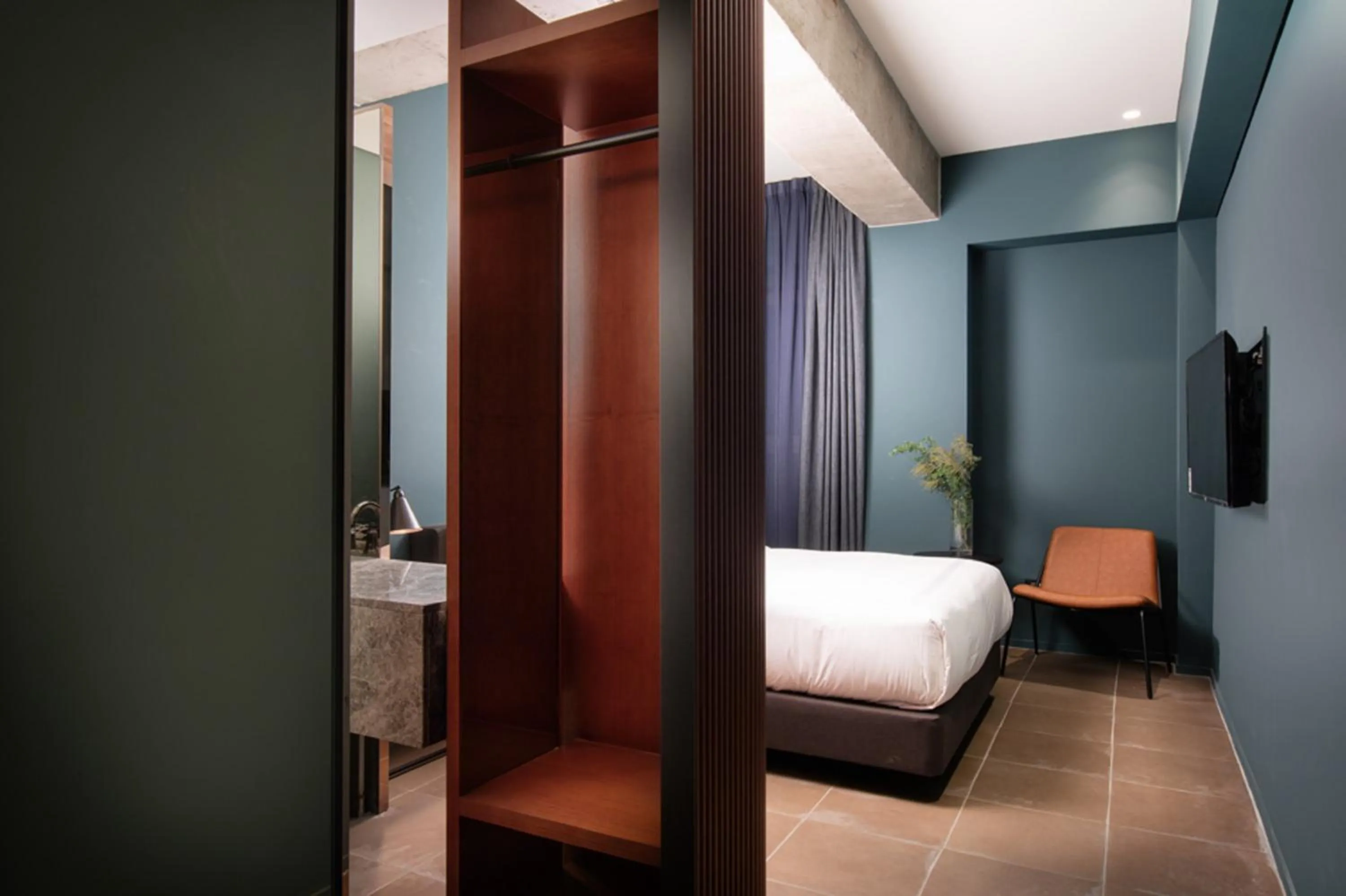 Bed in BROWN DOT Hotel Dadaepo Beach ㅡ 구 Oia Hotel