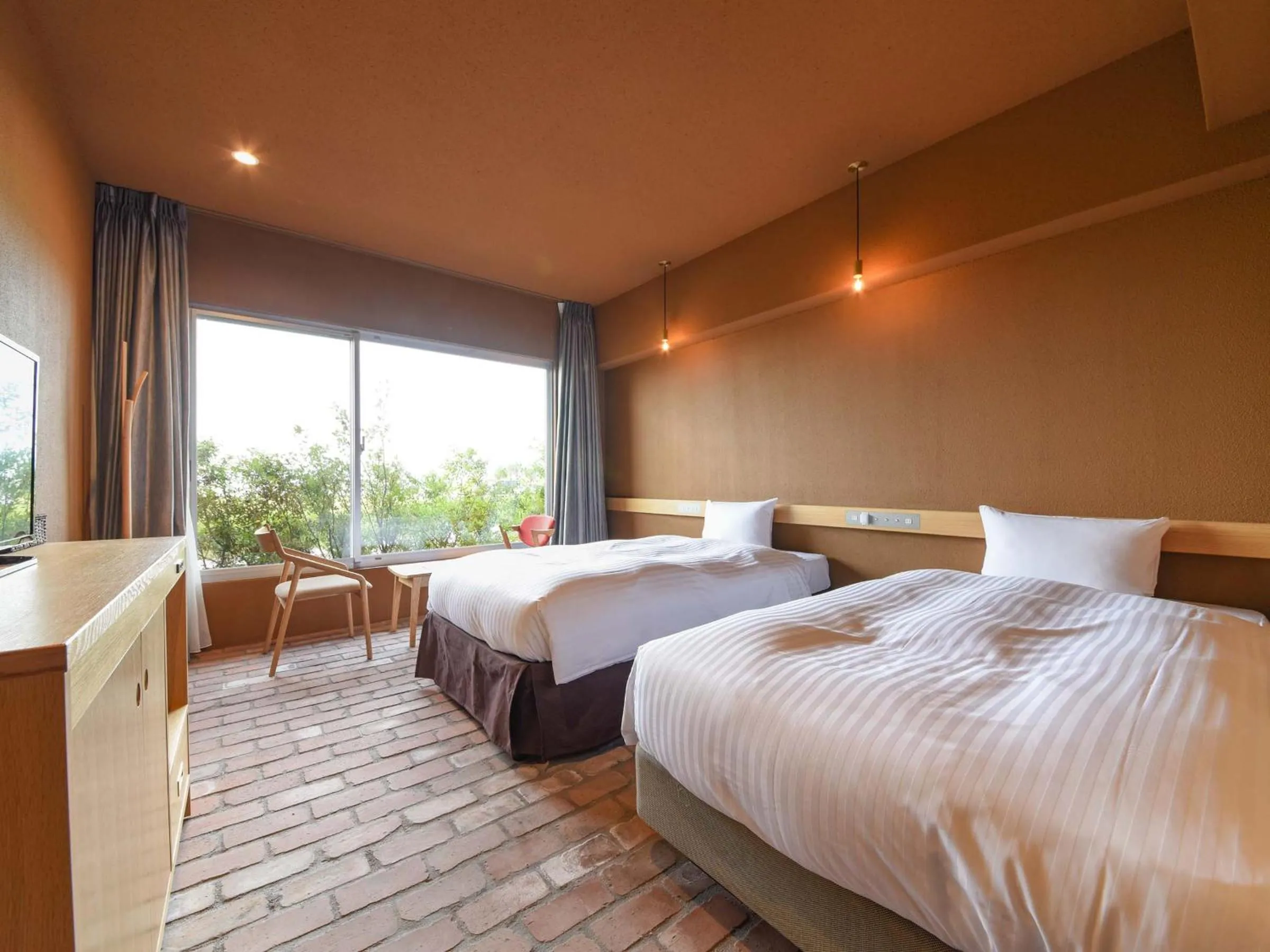 Bed in Hotel Lodge Maishima